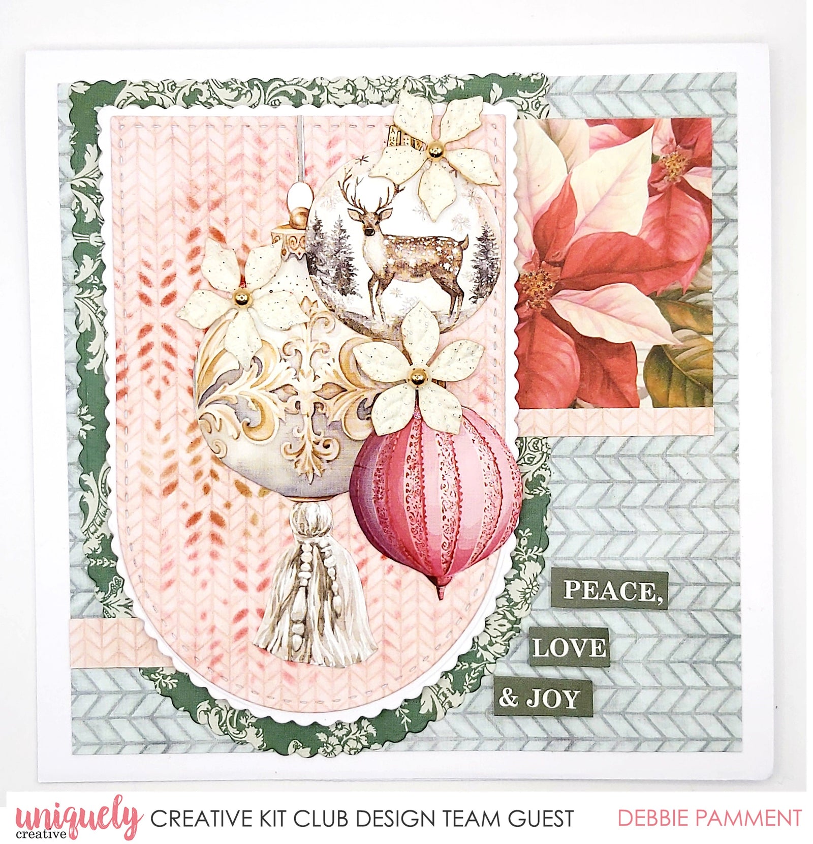 ORNAMENTAL CHRISTMAS CARD TUTORIAL - DEBBIE PAMMENT