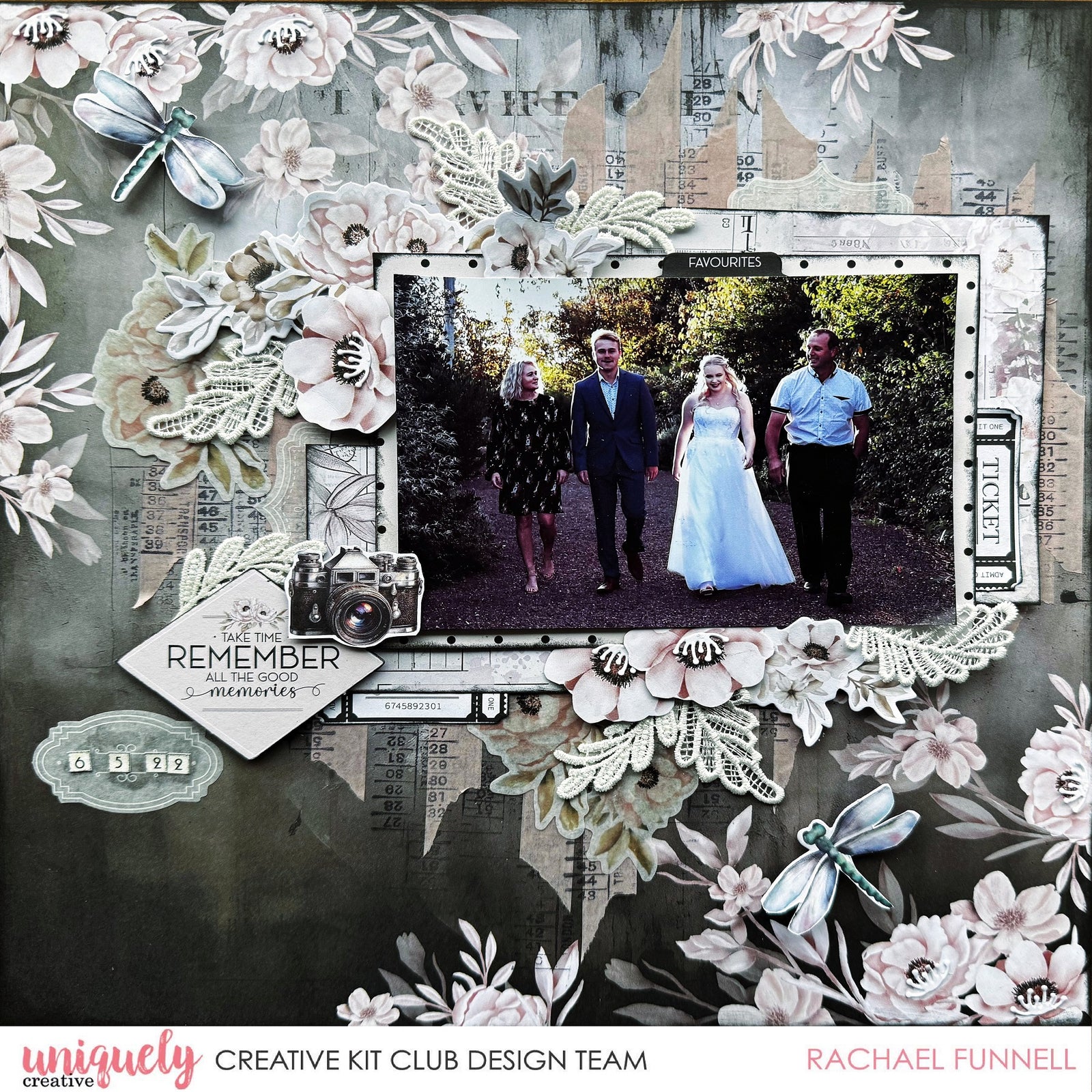 REMEMBER SCRAPBOOKING LAYOUT - RACHAEL FUNNELL