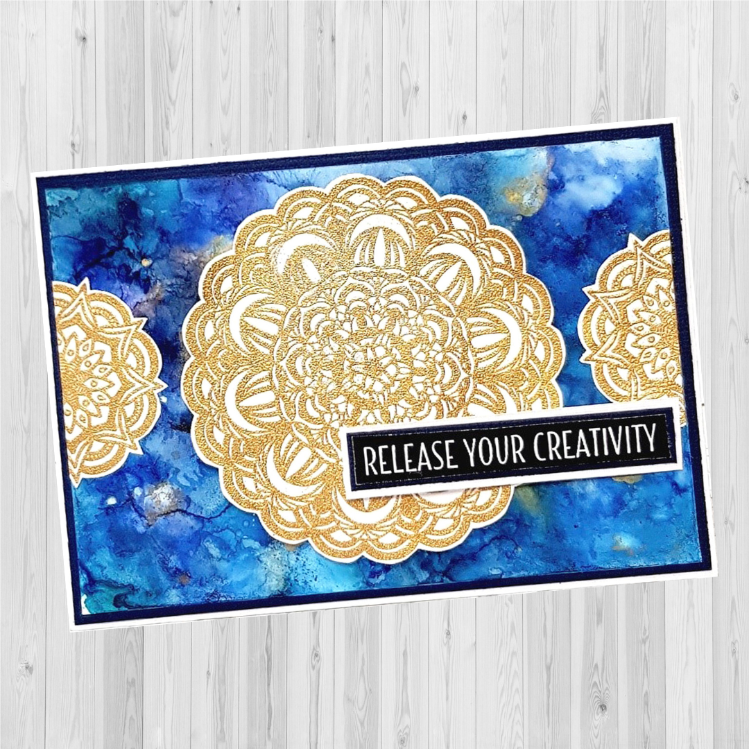 Gold Doily Card - Farrel Tailor