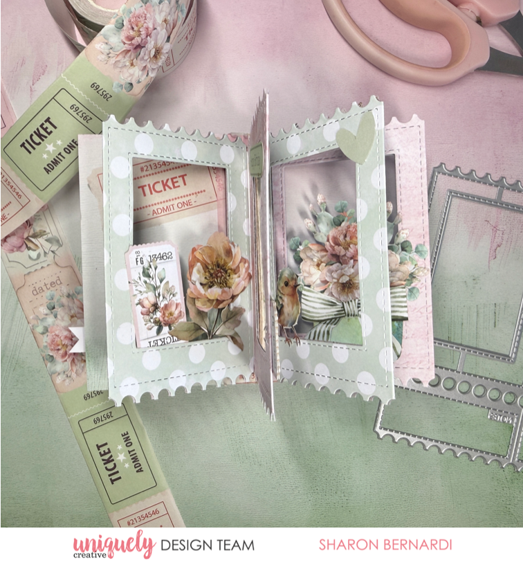 FUN FOLDED TICKET CARD - SHARON BERNARDI