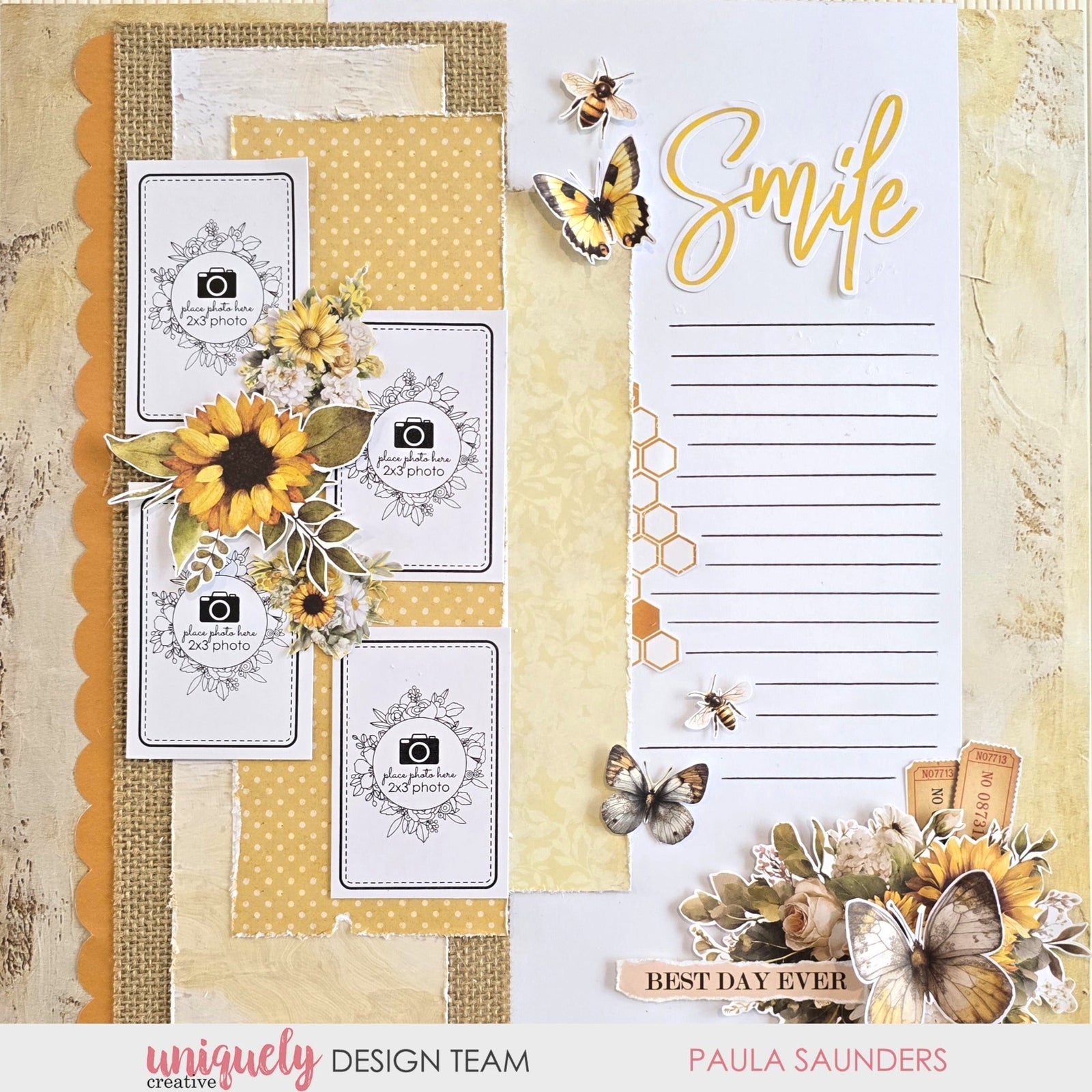 SMILE LAYOUT - PAULA SAUNDERS