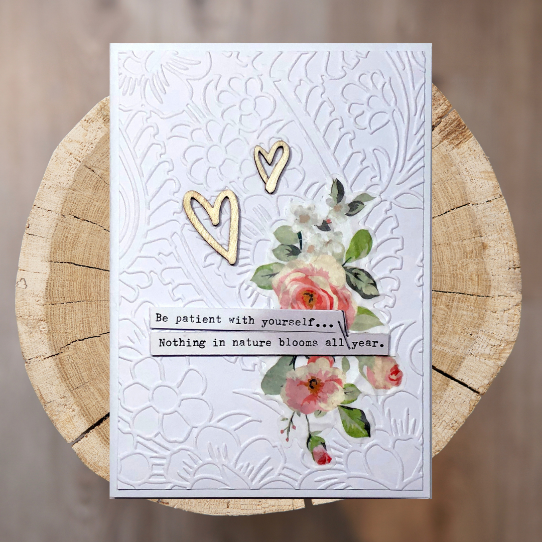 Embossed Floral Card - Alicia Borowski