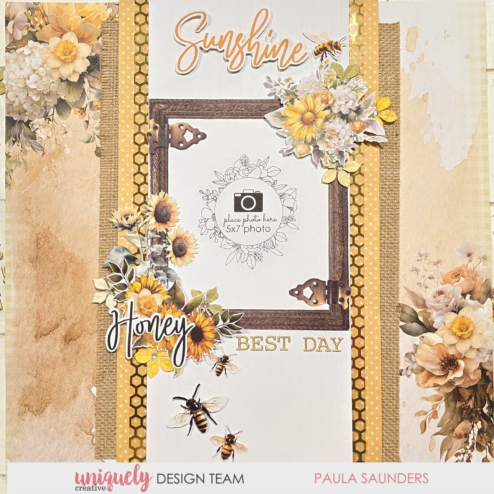 SUNSHINE LAYOUT TUTORIAL - PAULA SAUNDERS