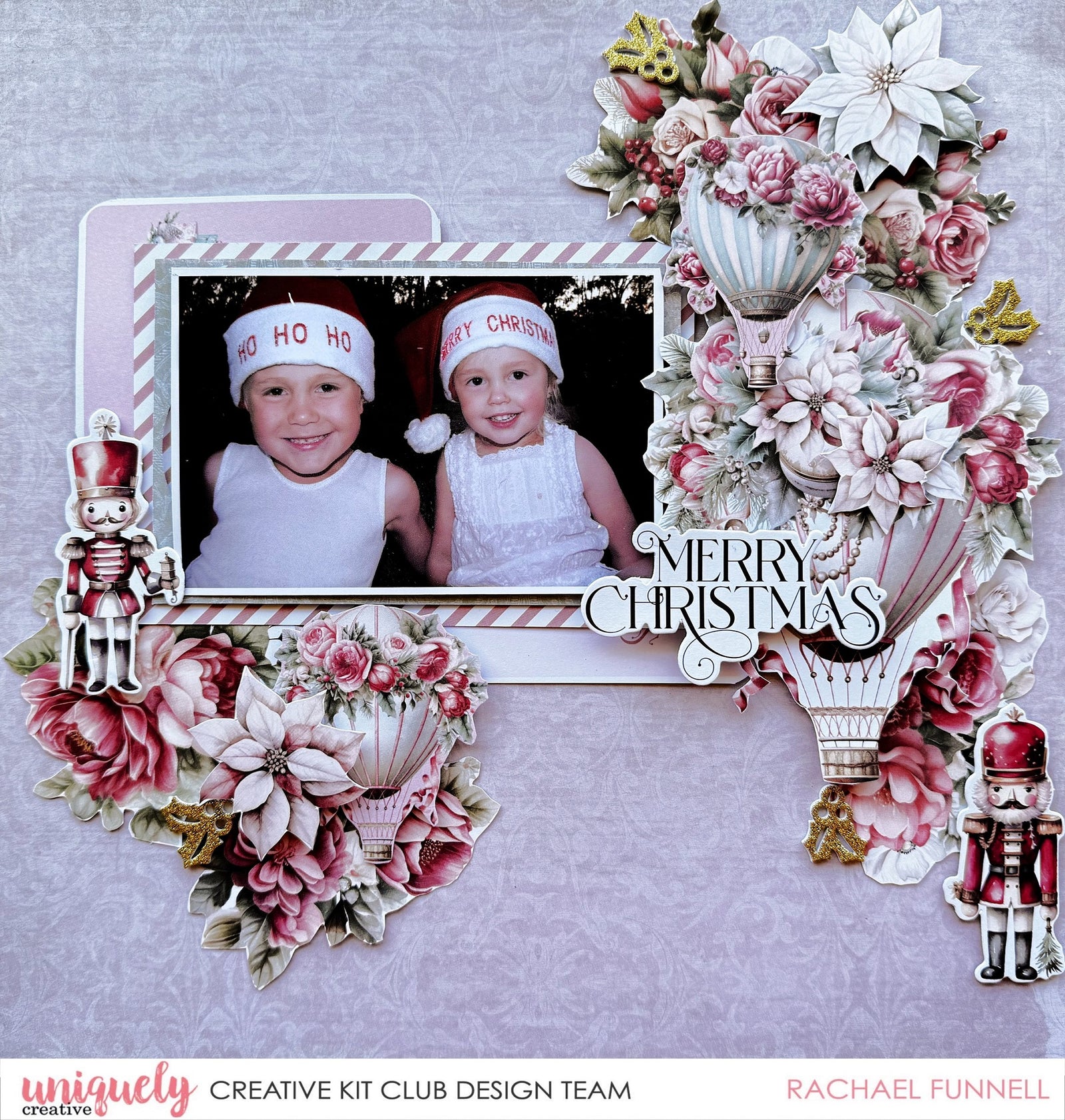 MERRY CHRISTMAS LAYOUT TUTORIAL - RACHAEL FUNNELL