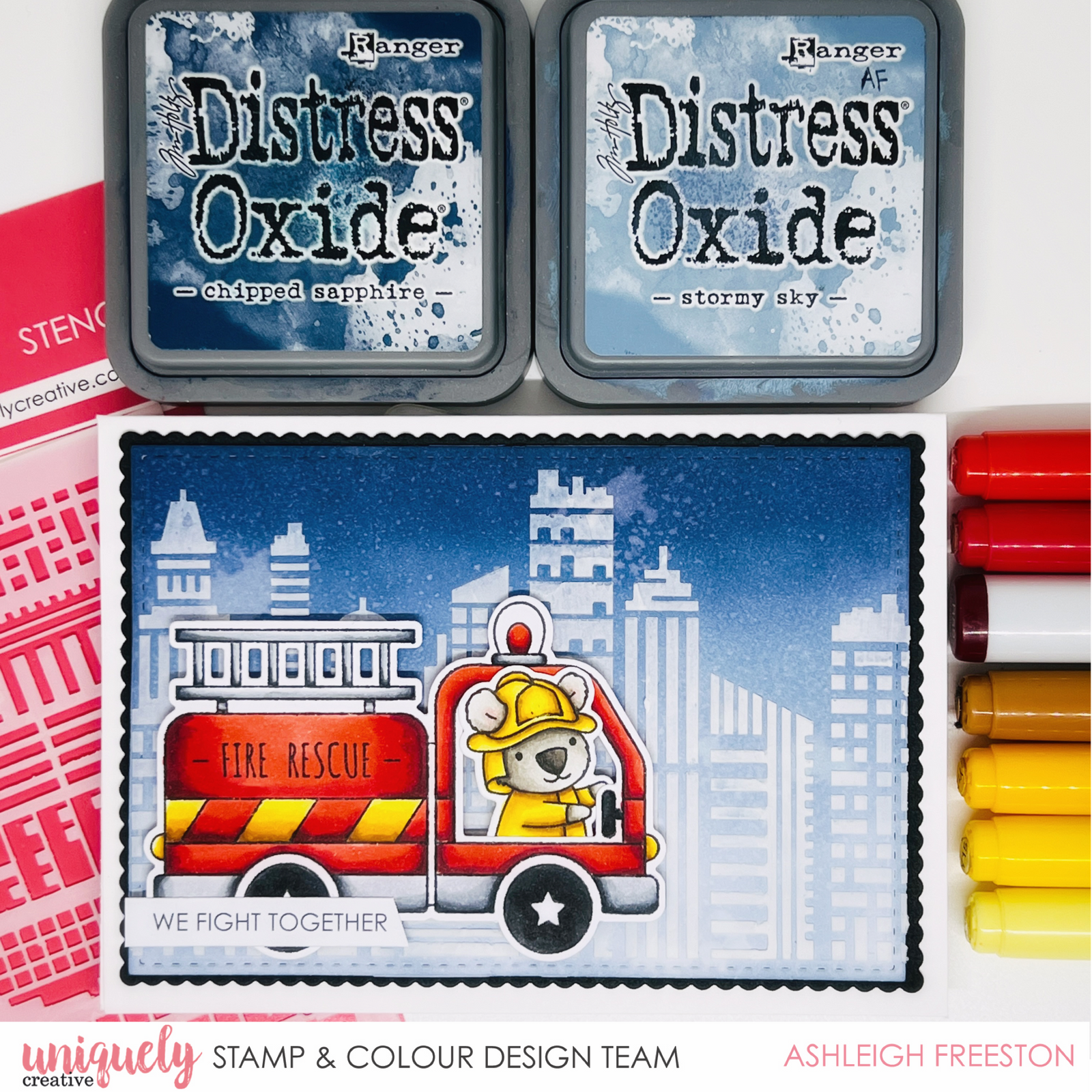 We Fight Together Tutorial + Bonus Card - Ashleigh Freeston