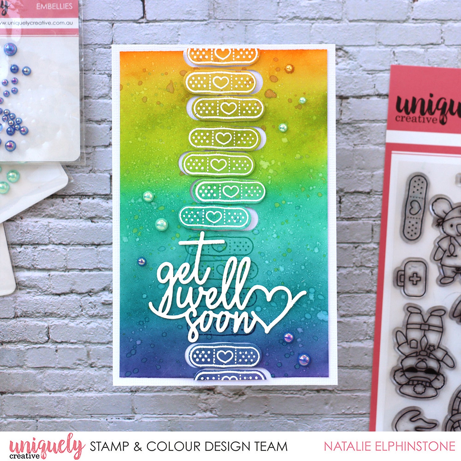 Get Well Soon Tutorial + Bonus Card - Natalie Elphinstone