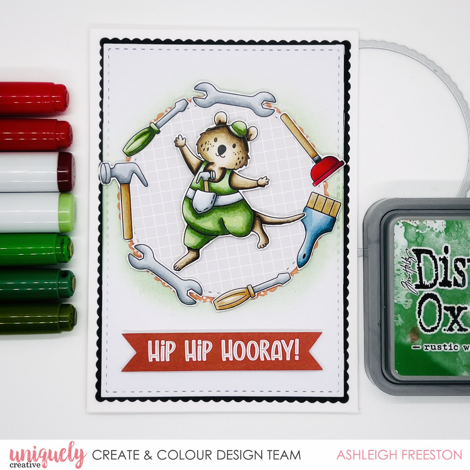 Hip Hip Hooray Card - Ashleigh Freeston