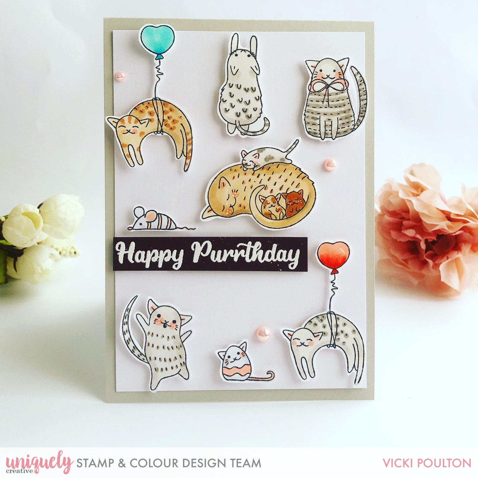 Happy Purrthday - Vicki Poulton