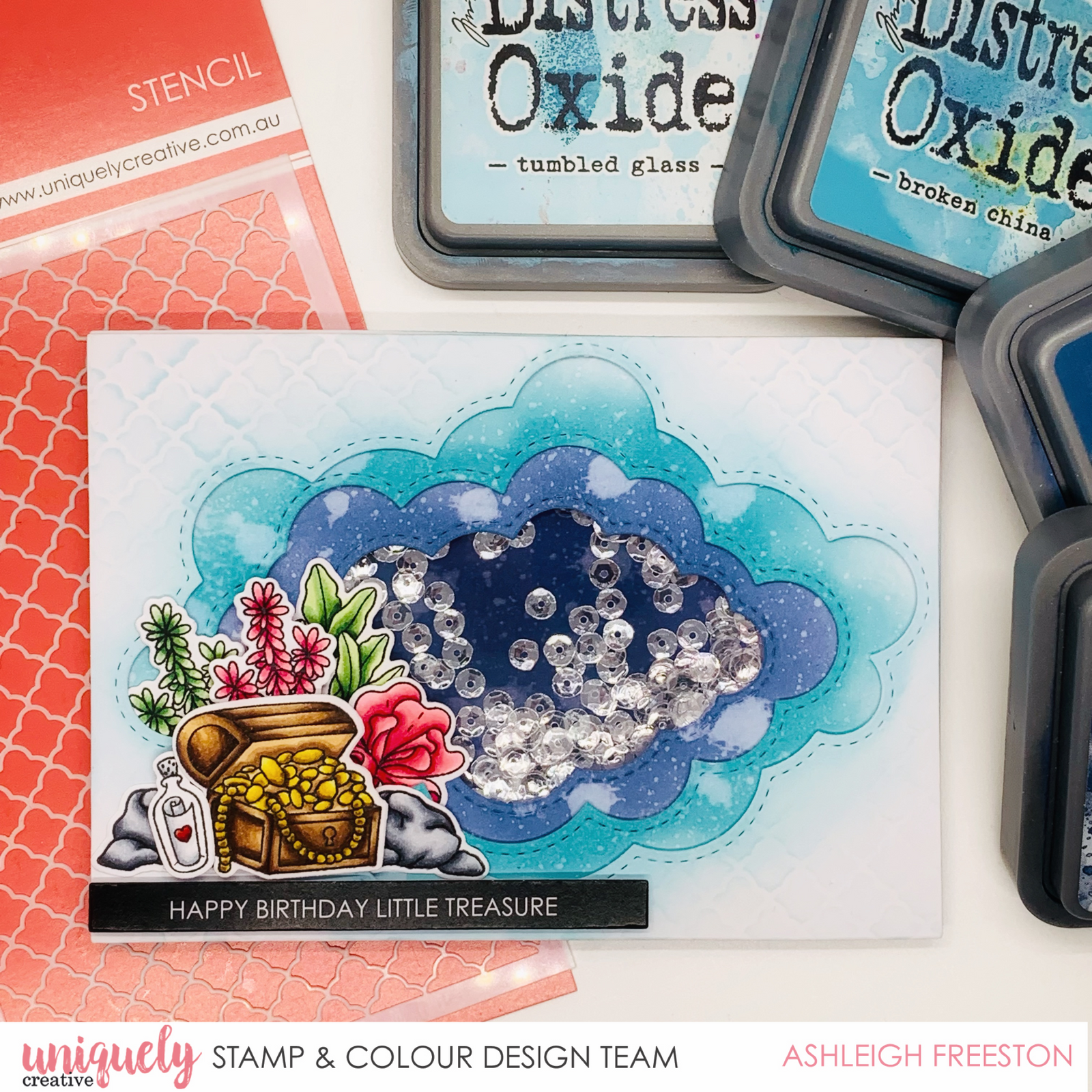 Happy Birthday Little Treasure Tutorial - Ashleigh Freeston