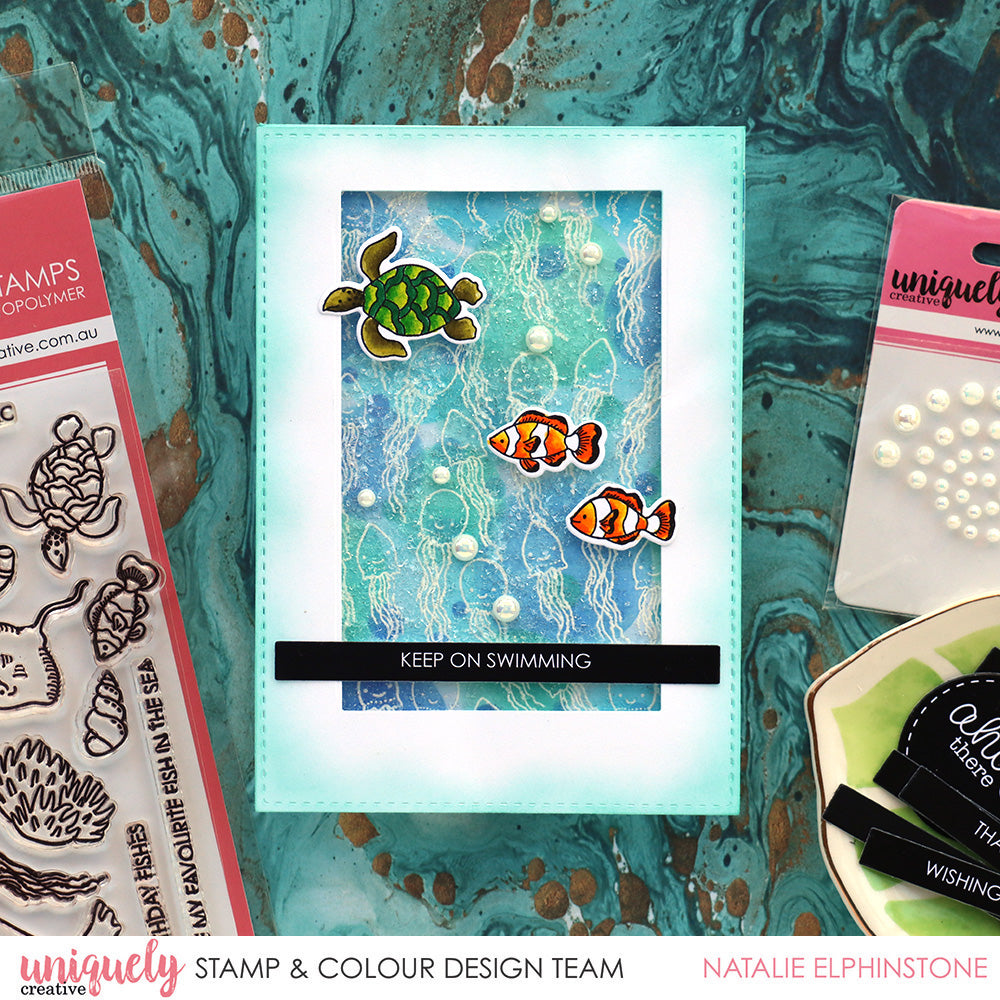 Keep On Swimming Tutorial + Bonus Card - Natalie Elphinstone
