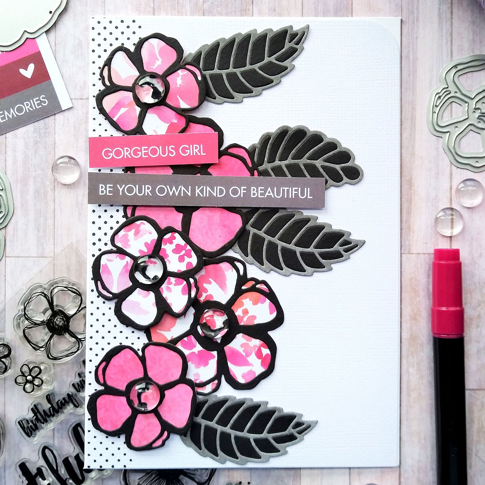 Magenta Card Ideas - SAMANTHA KLAEBE