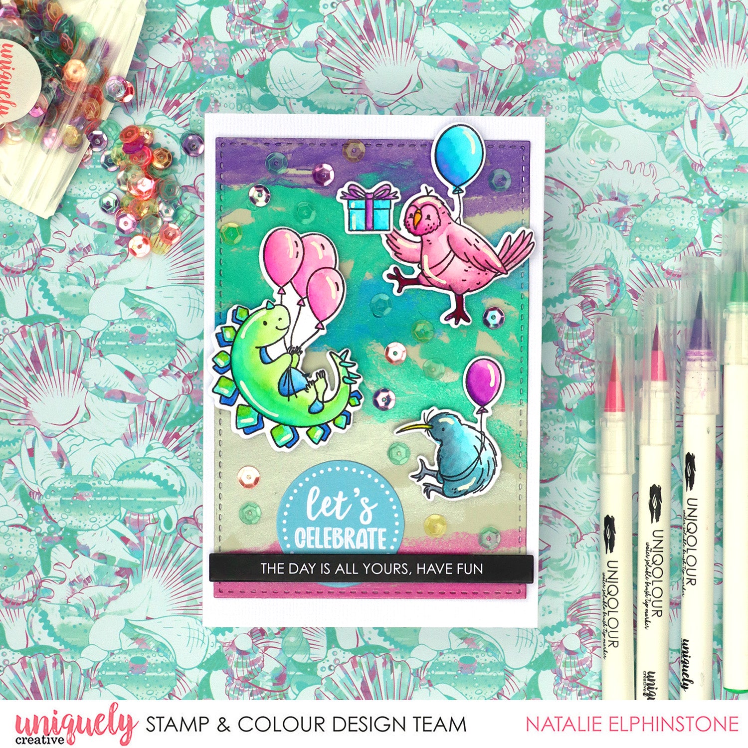 Let's Celebrate Tutorial - Natalie Elphinstone