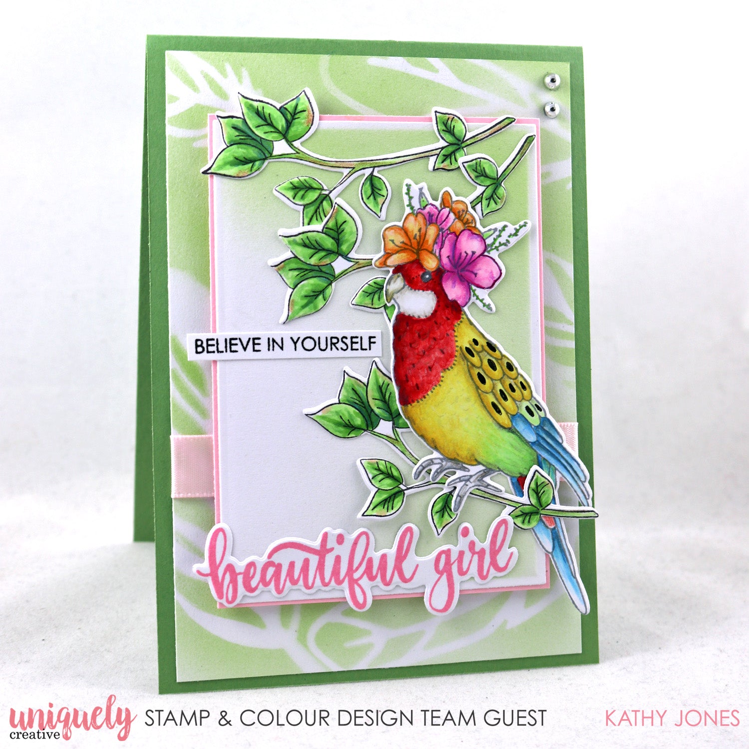 Beautiful Girl Card - Kathy Jones