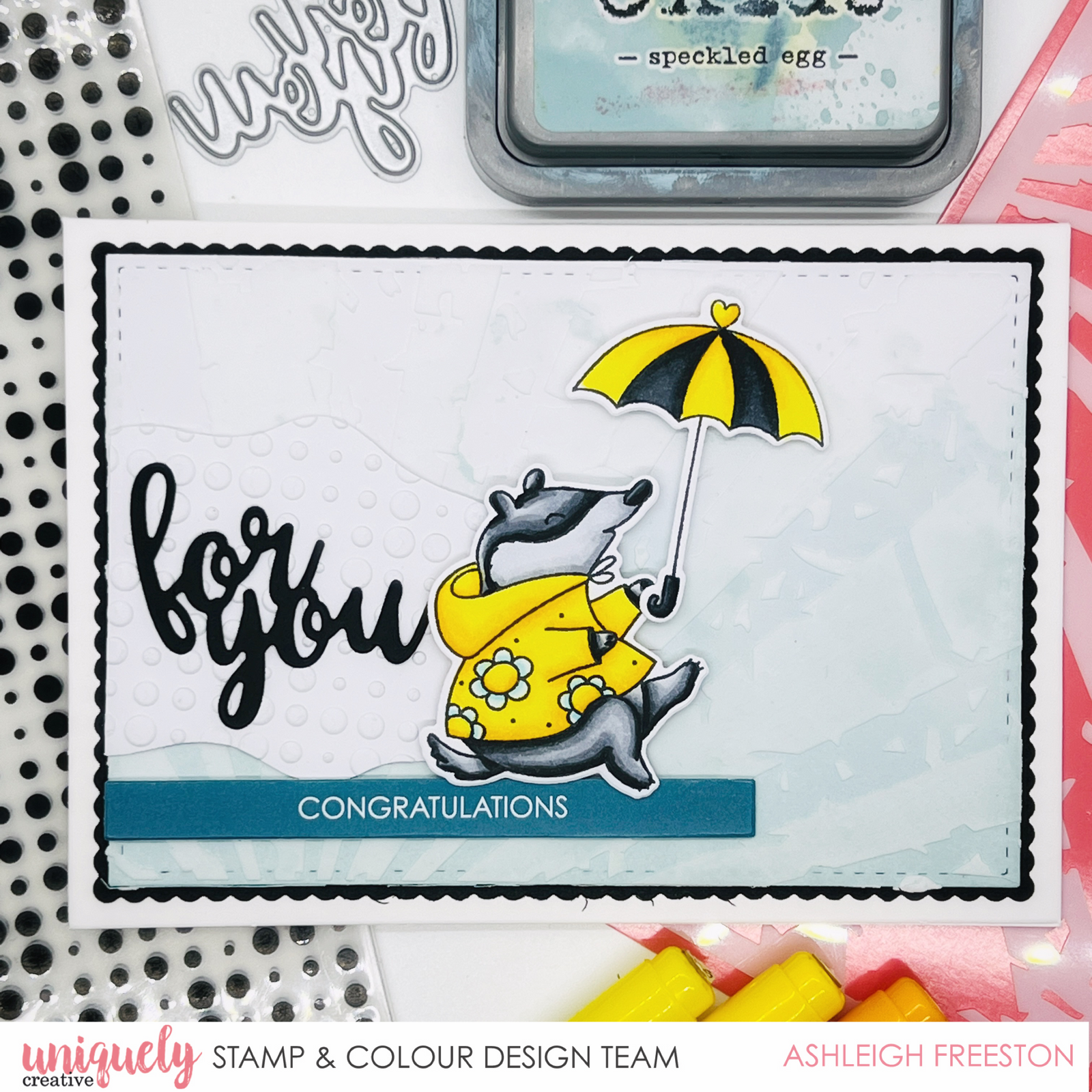 For You Tutorial + Bonus Card - Ashleigh Freeston