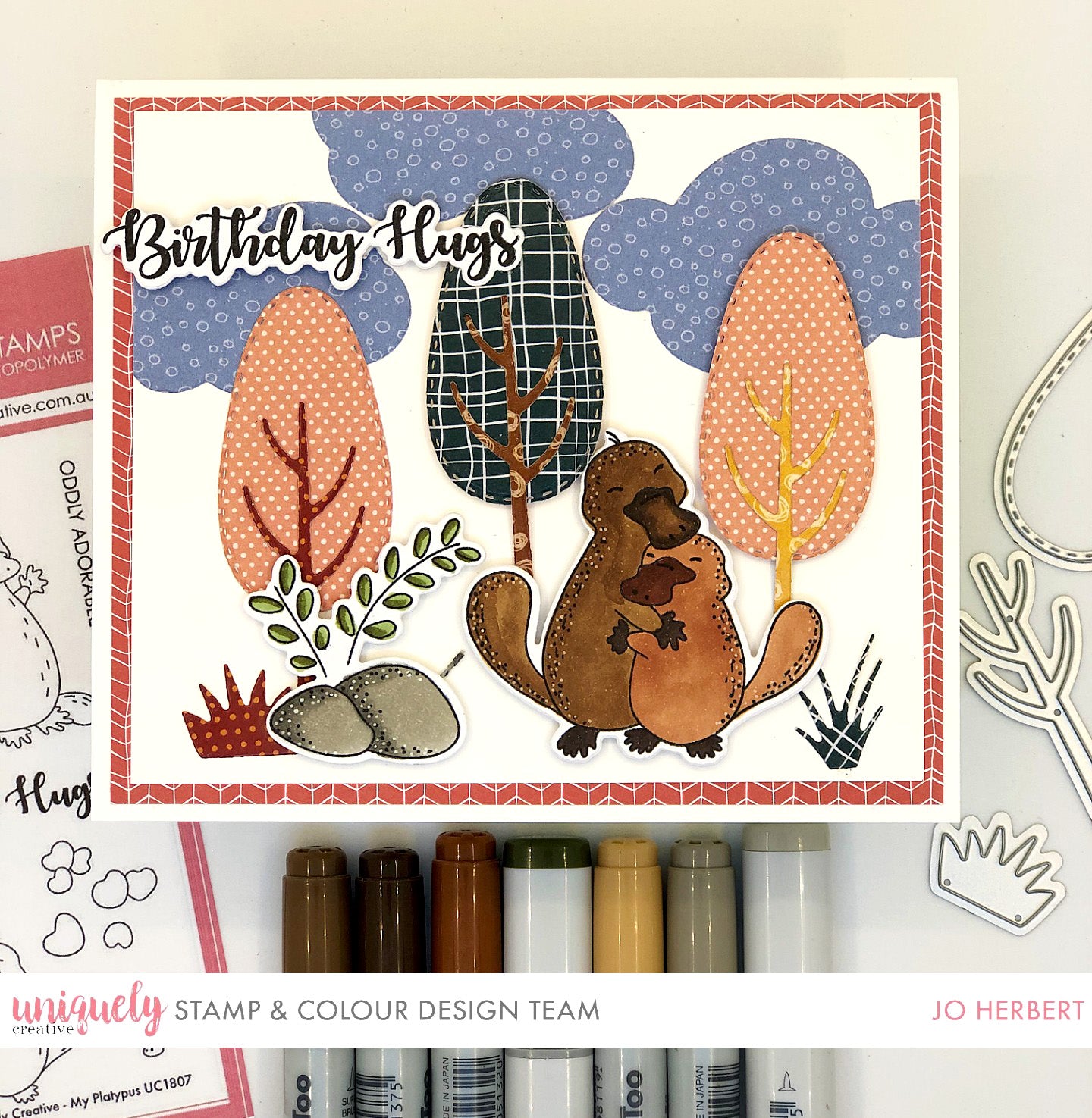 Birthday Platypus Hugs - Jo Herbert