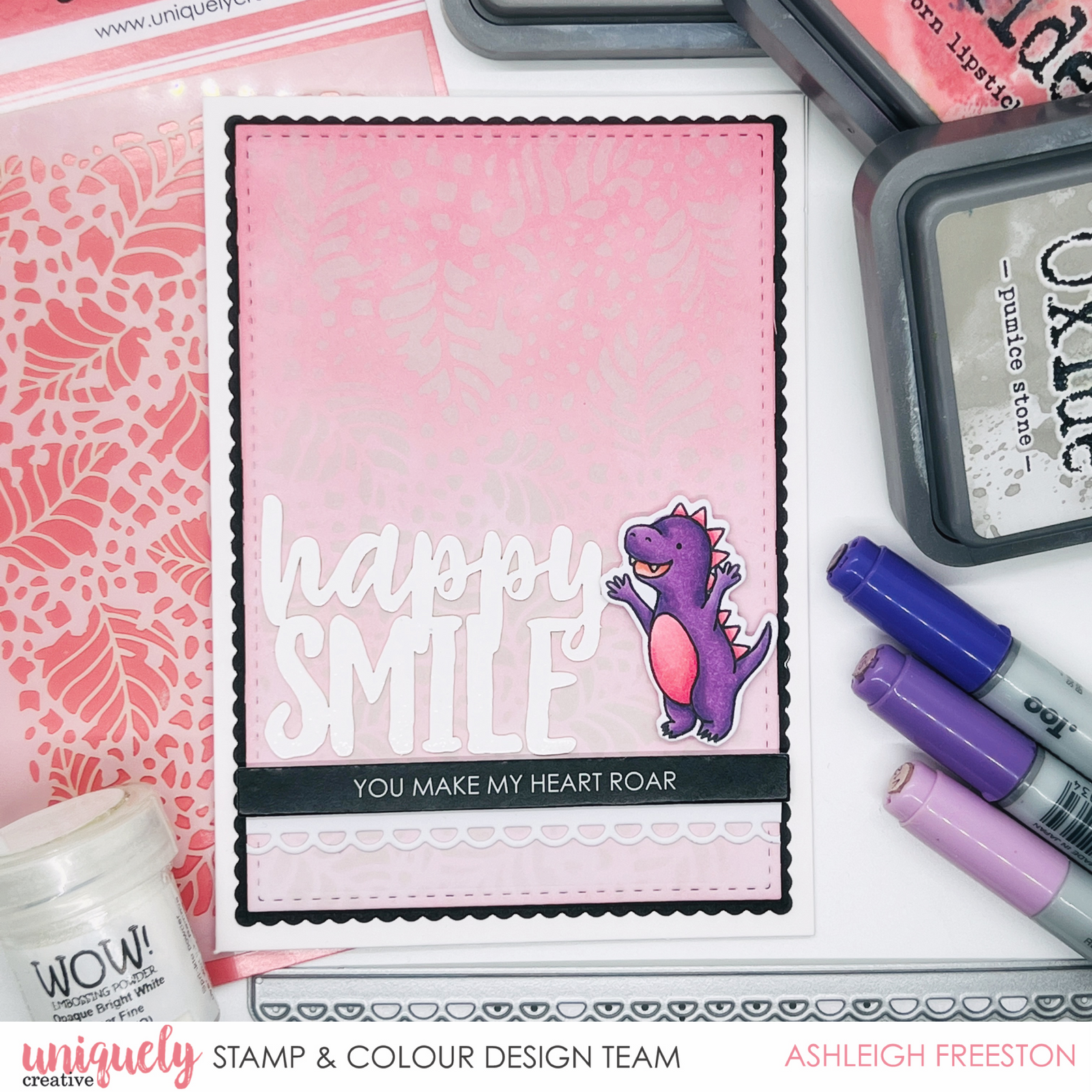 You Make My Heart Roar Tutorial - Ashleigh Freeston