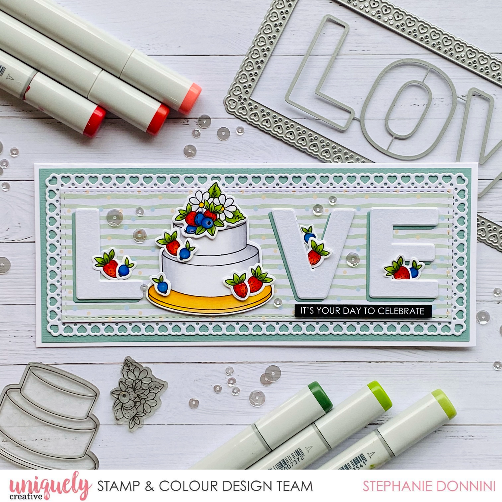It's Your Day To Celebrate Tutorial - Stephanie Donnini