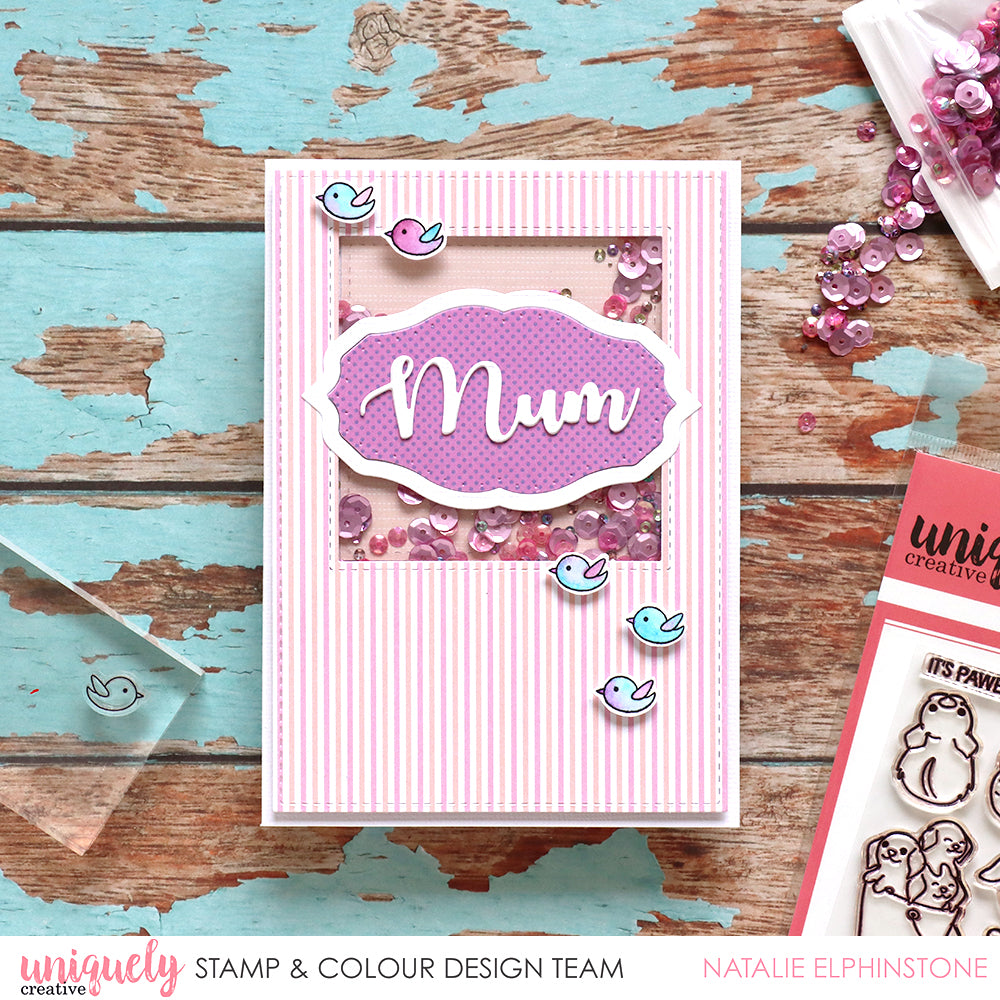 Mum Shaker Card - Natalie Elphinstone