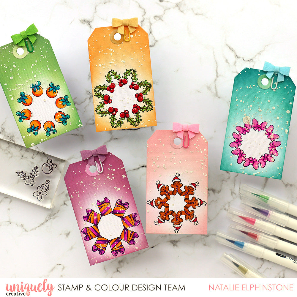 Christmas Wreath Tags - Natalie Elphinstone
