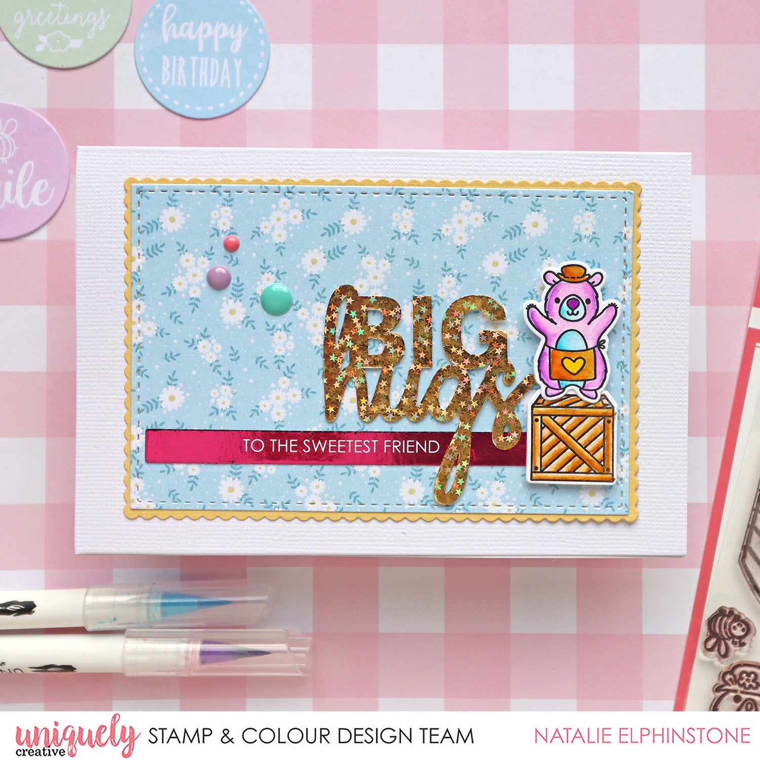 Sending Warm Hugs - Natalie Elphinstone