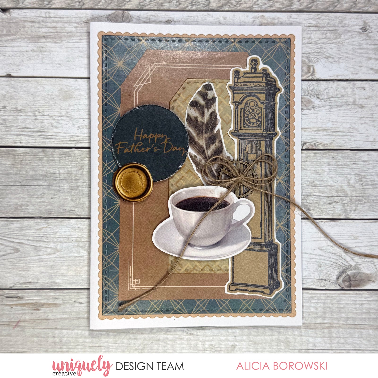 Father's Day Art Deco Notes Cut-a-Part Sheet
