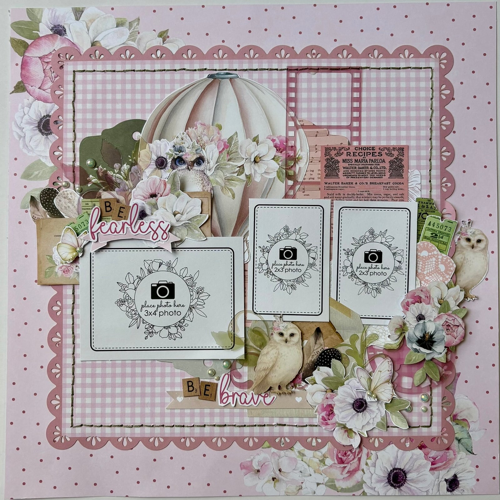 Gingham Square Decorative Base Layer