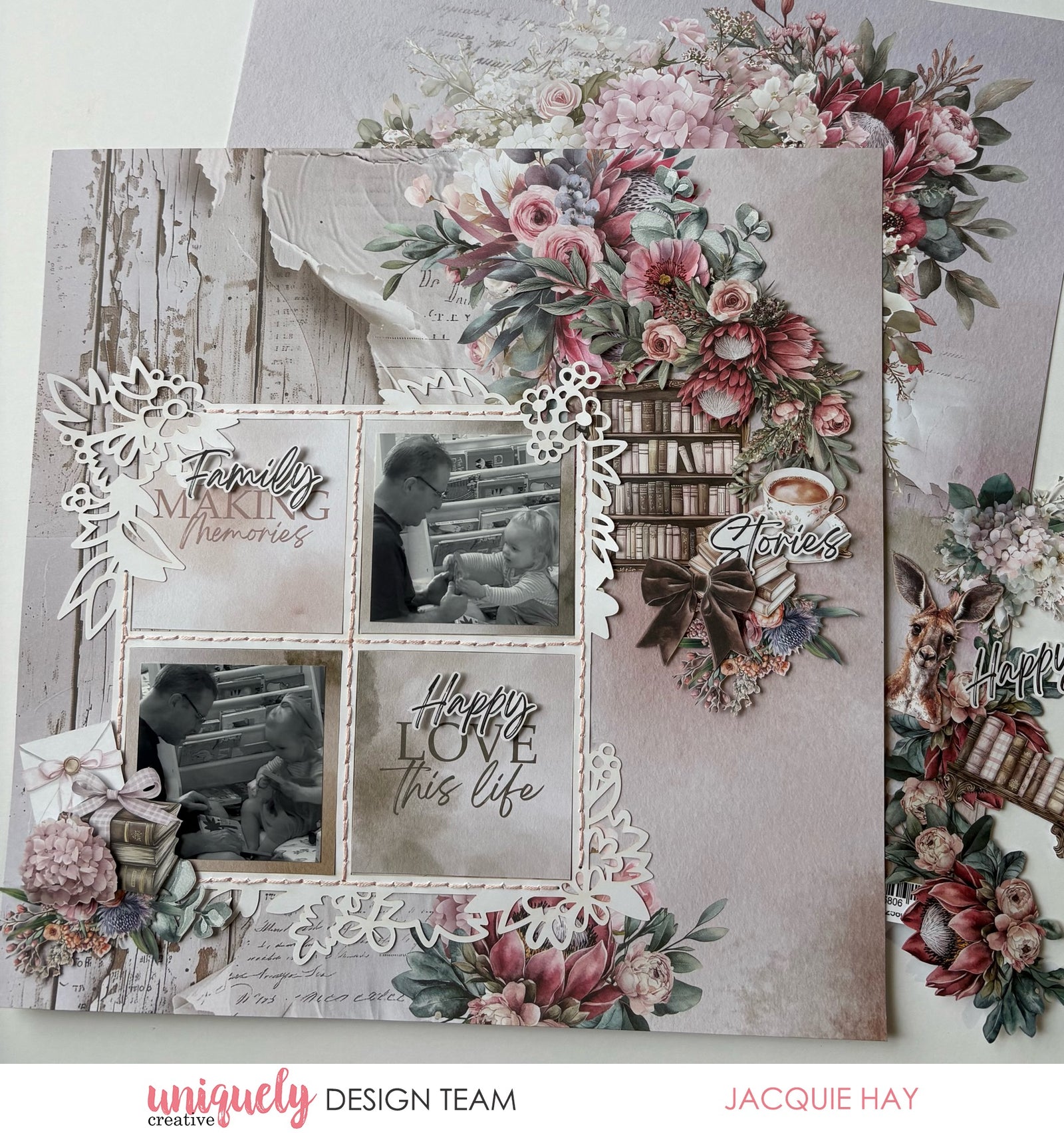 Paperbark Blooms Frame Overlay