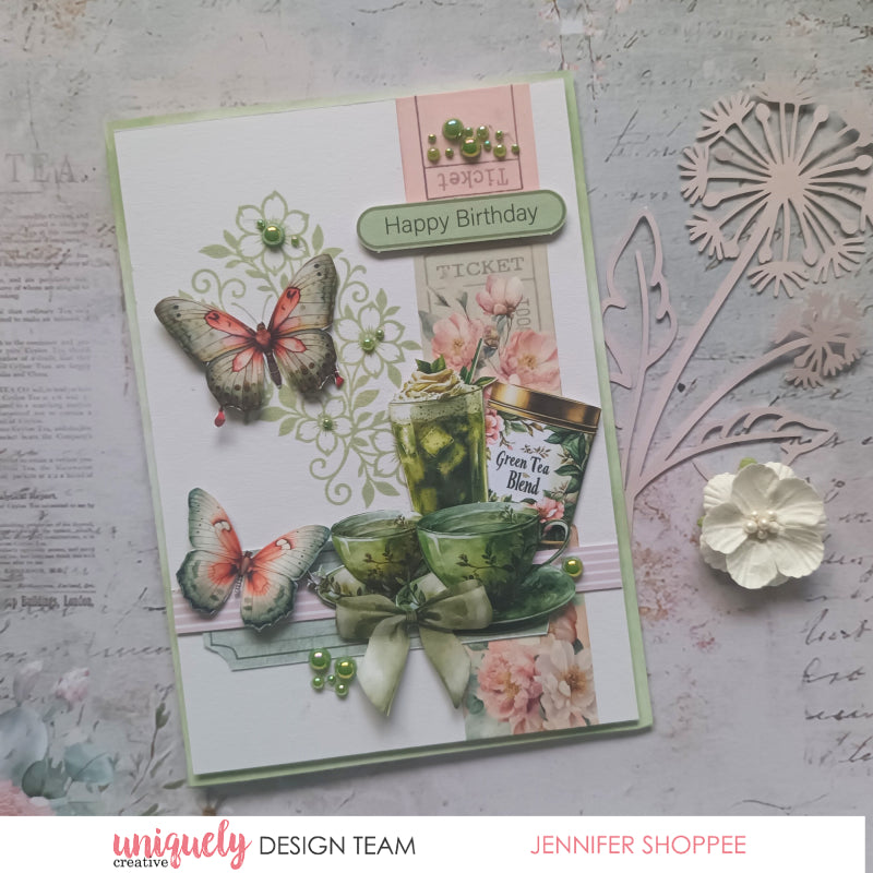 Wings & Wildflowers Photopolymer Stamp