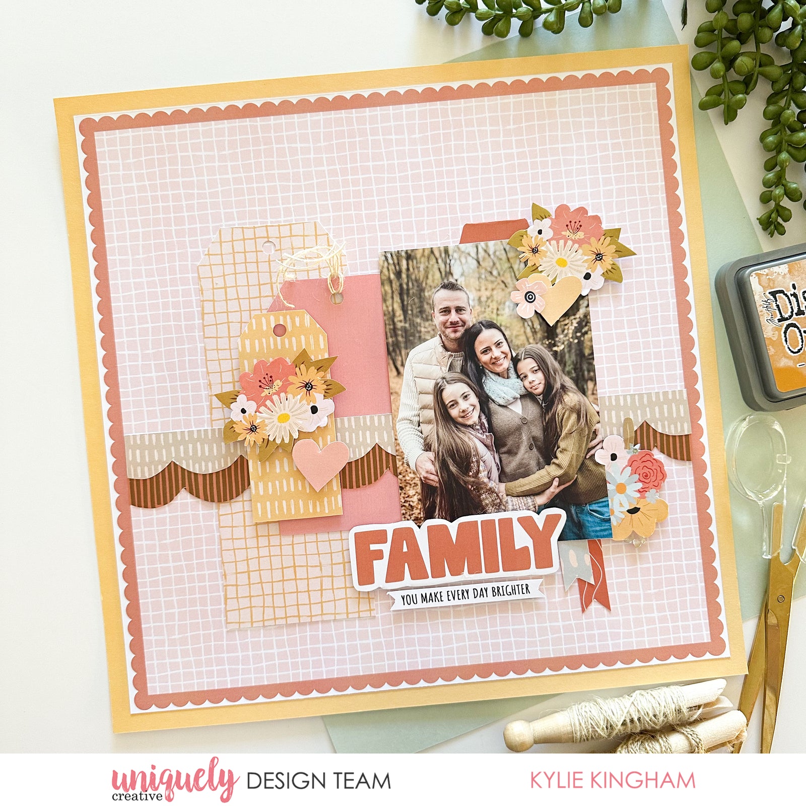 Mother's Day Boho Scrapbooking Elements Cut-a-Part Sheet