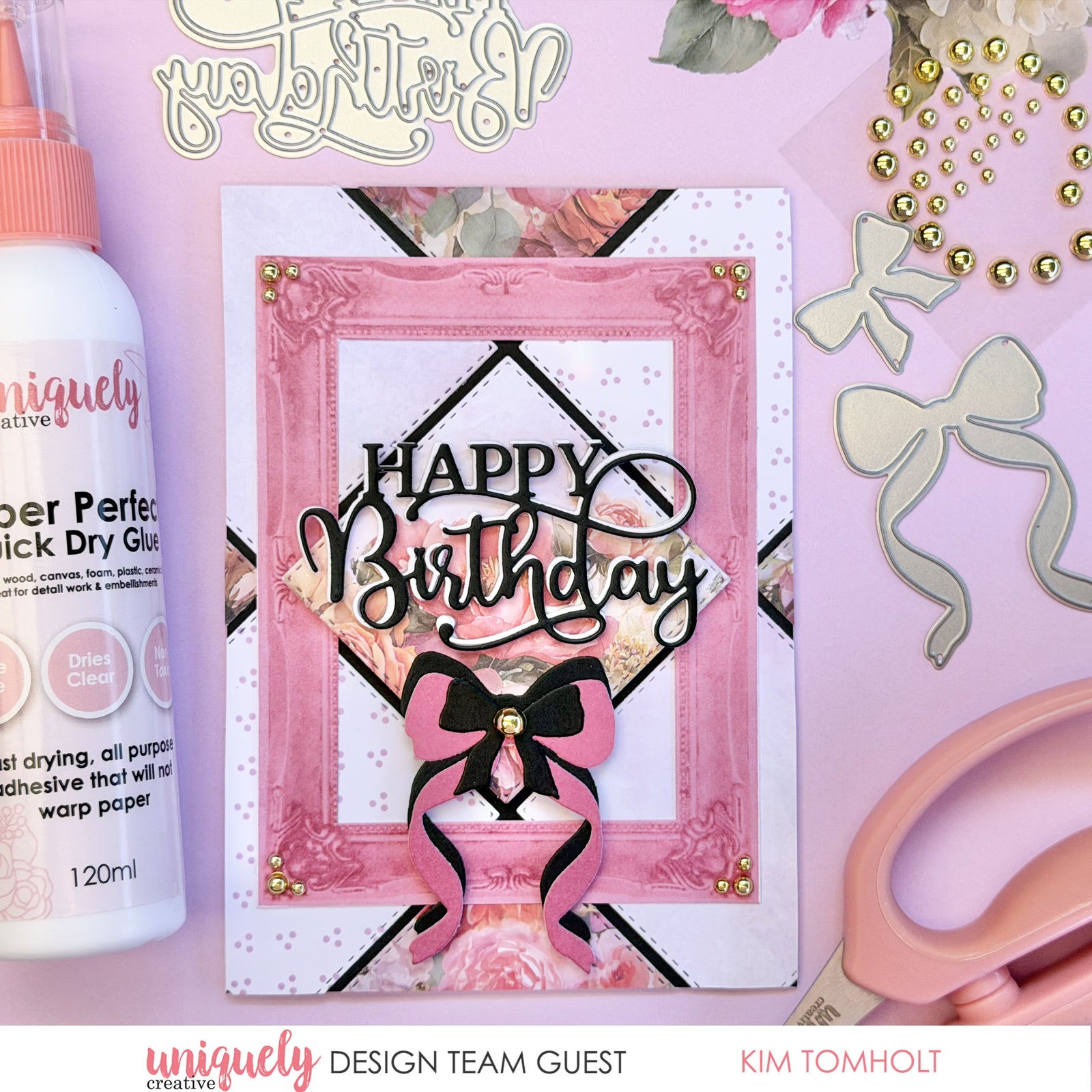 Cardmaking - Happy Birthday Die