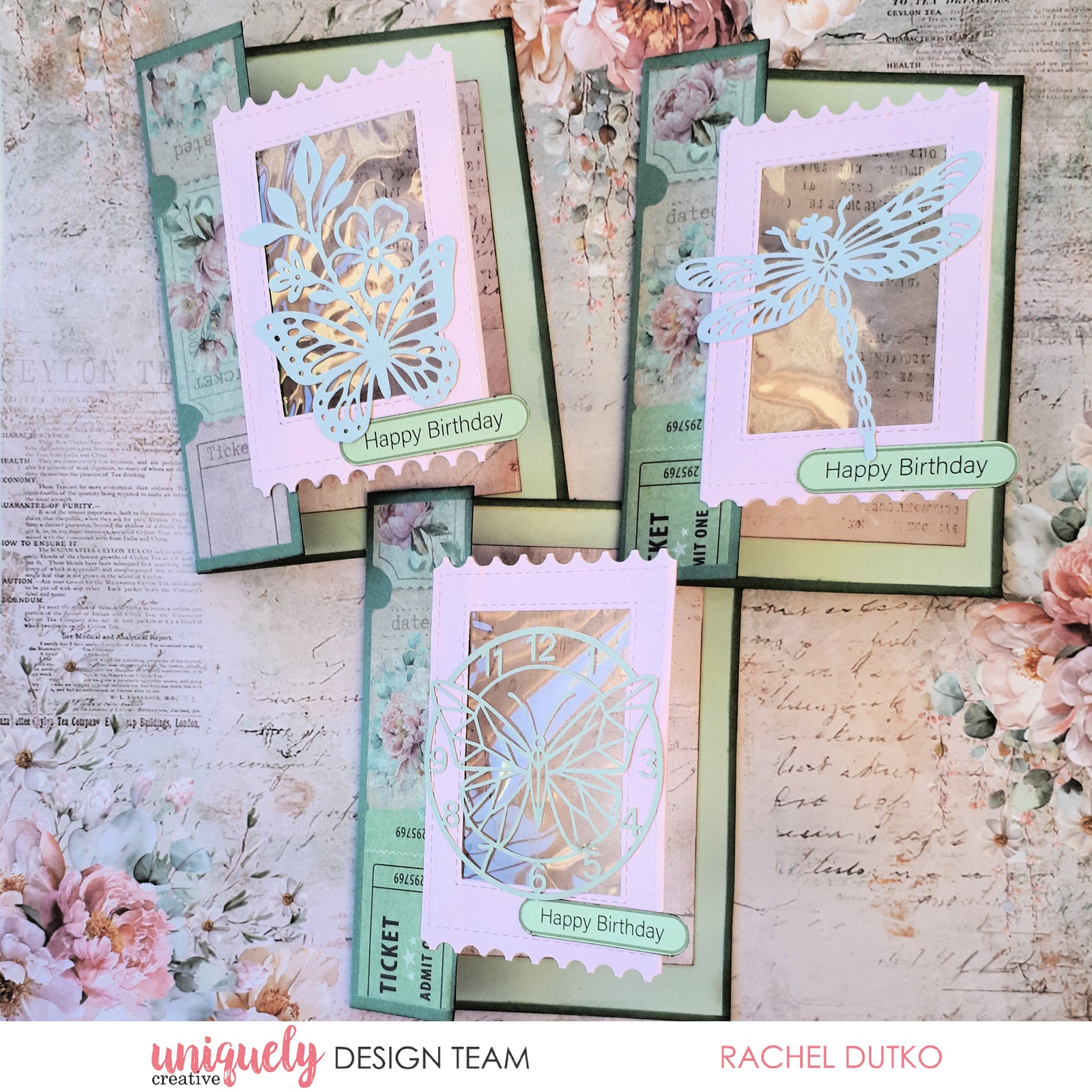 Folding Ticket Frame Die