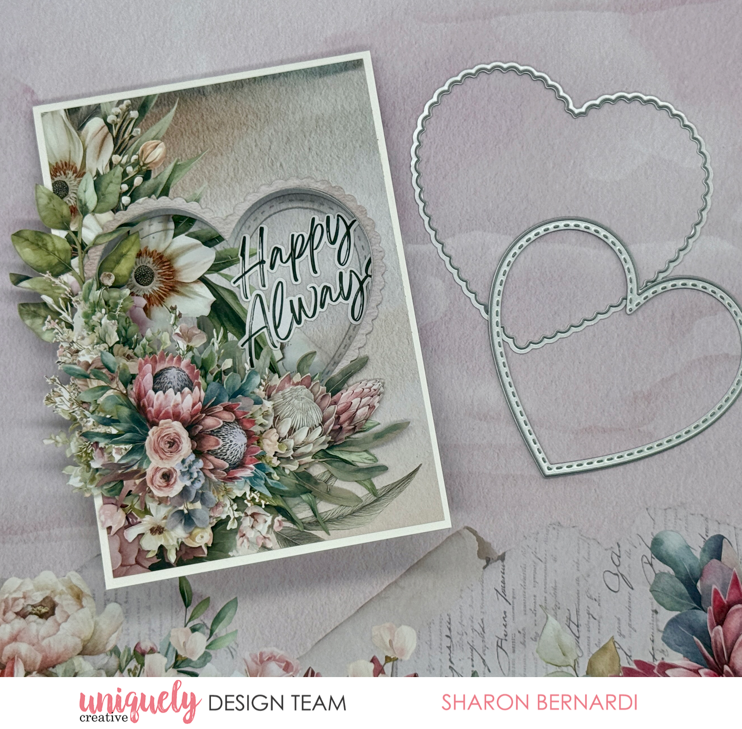 Stitched Nesting & Scalloped Hearts Die
