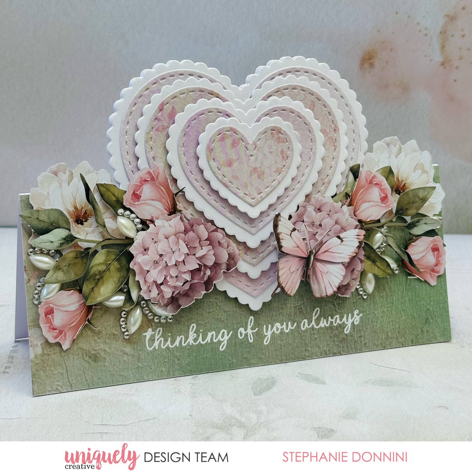 Stitched Nesting & Scalloped Hearts Die