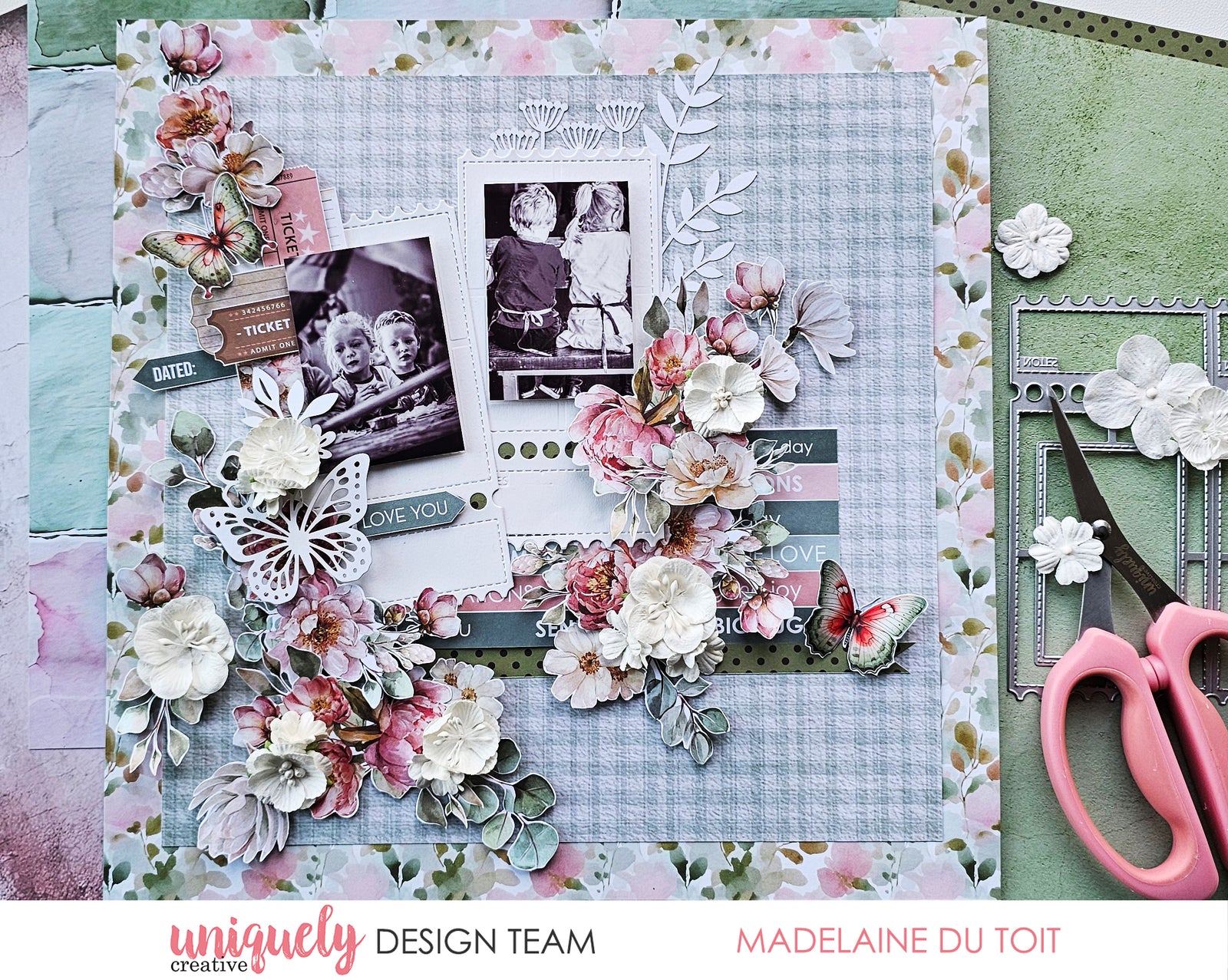 Folding Ticket Frame Die
