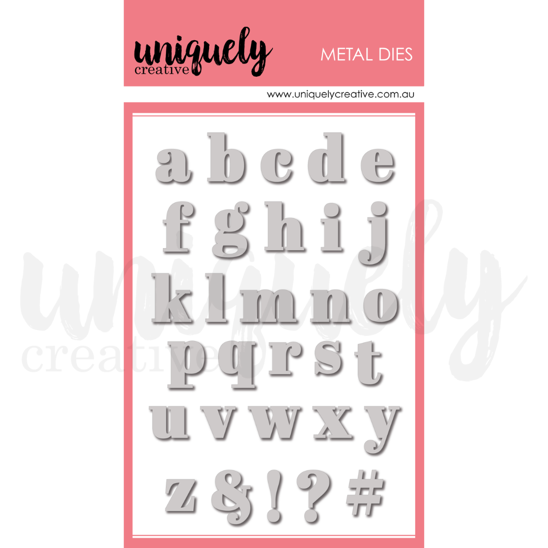 Serif Lowercase Alpha Die