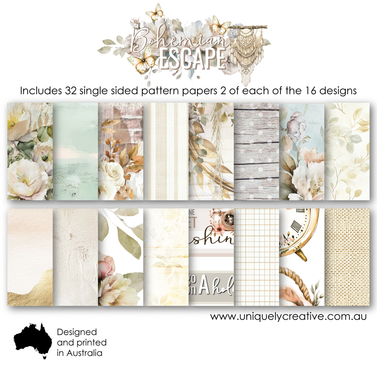 Bohemian Escape 6 x 6 Collection Pack