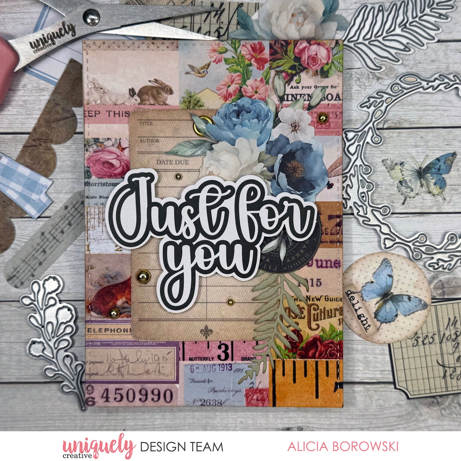 JUST FOR YOU CARD + BONUS CARD - ALICIA BOROWSKI