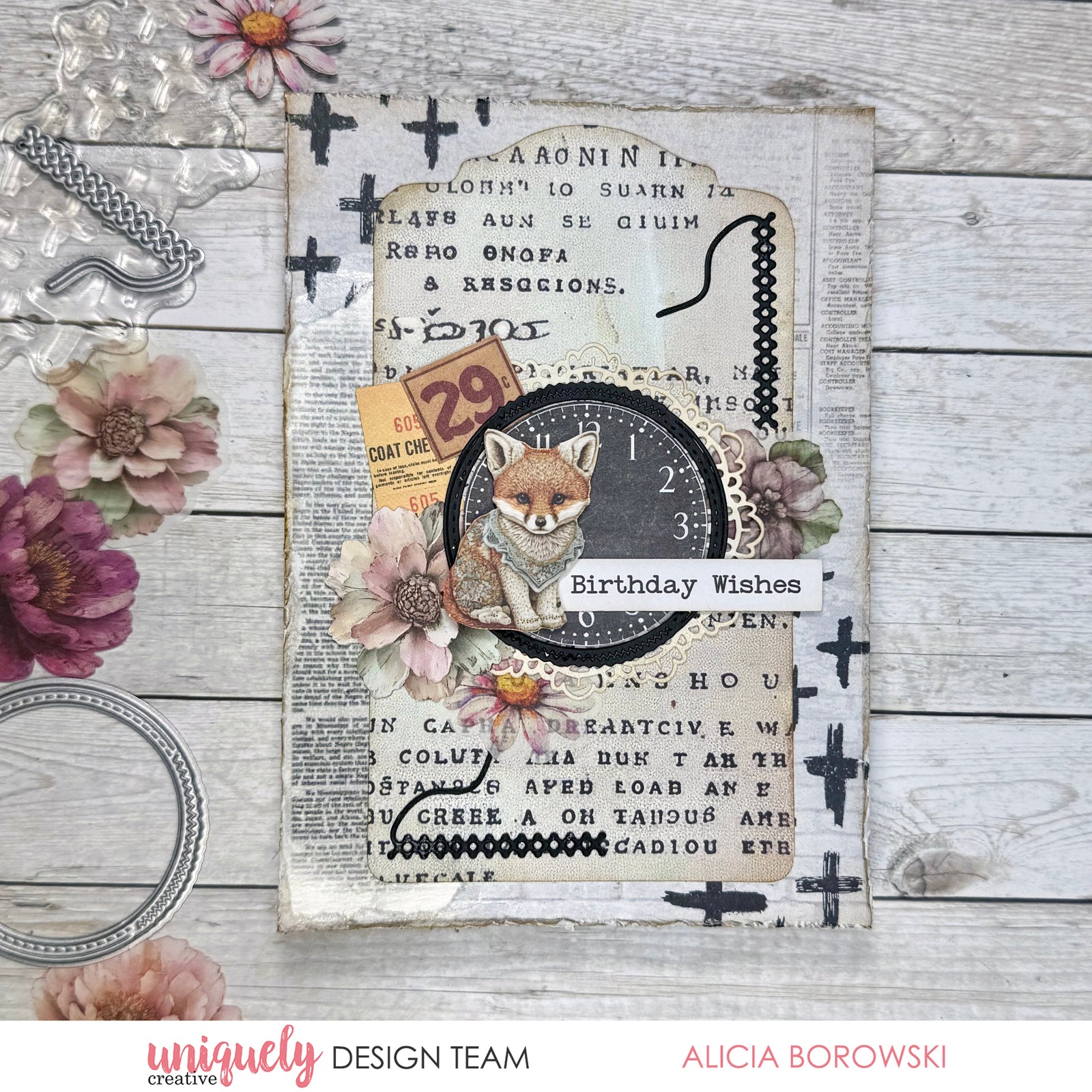 BIRTHDAY WISHES CARD TUTORIAL - ALICIA BOROWSKI