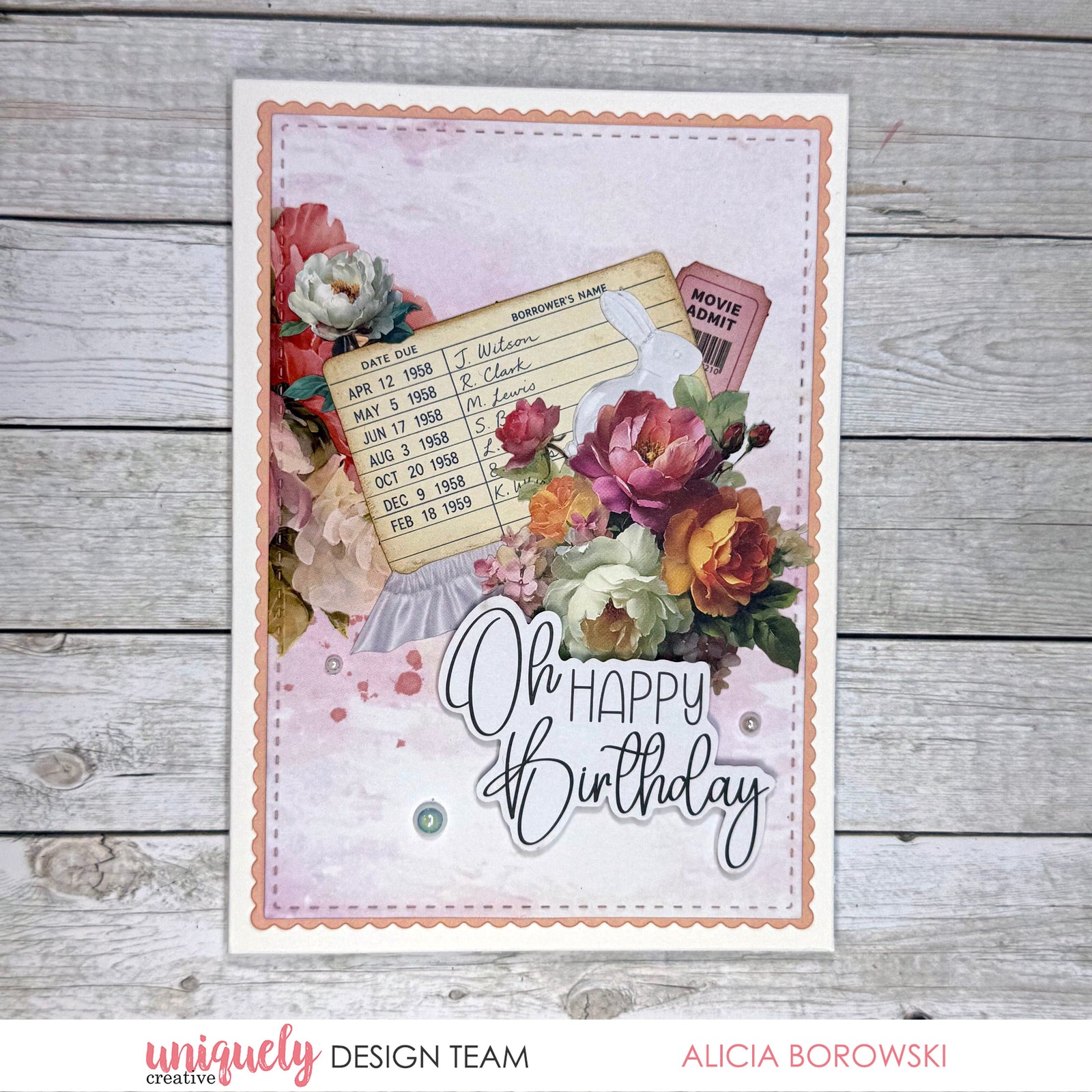 HAPPY BIRTHDAY CARD + BONUS CARD - ALICIA BOROWSKI