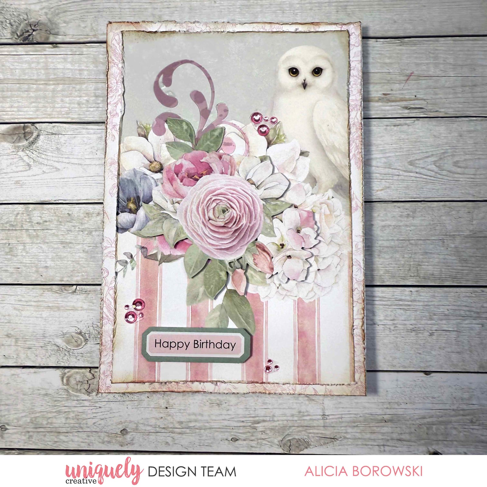 HAPPY BIRTHDAY CARD  + BONUS CARD - ALICIA BOROWSKI