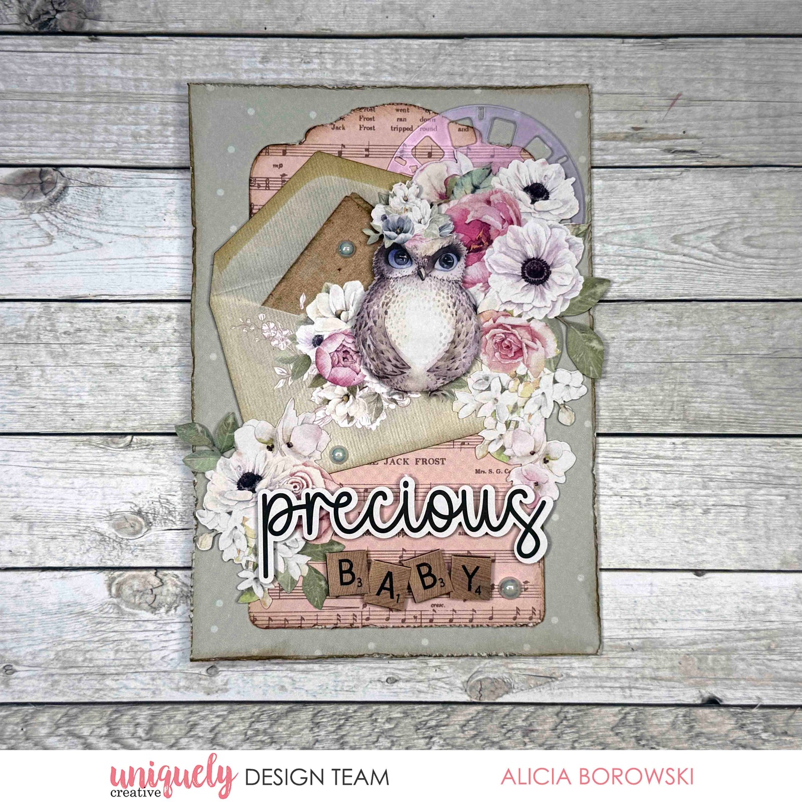 PRECIOUS BABY CARD TUTORIAL + BONUS CARD - ALICIA BOROWSKI