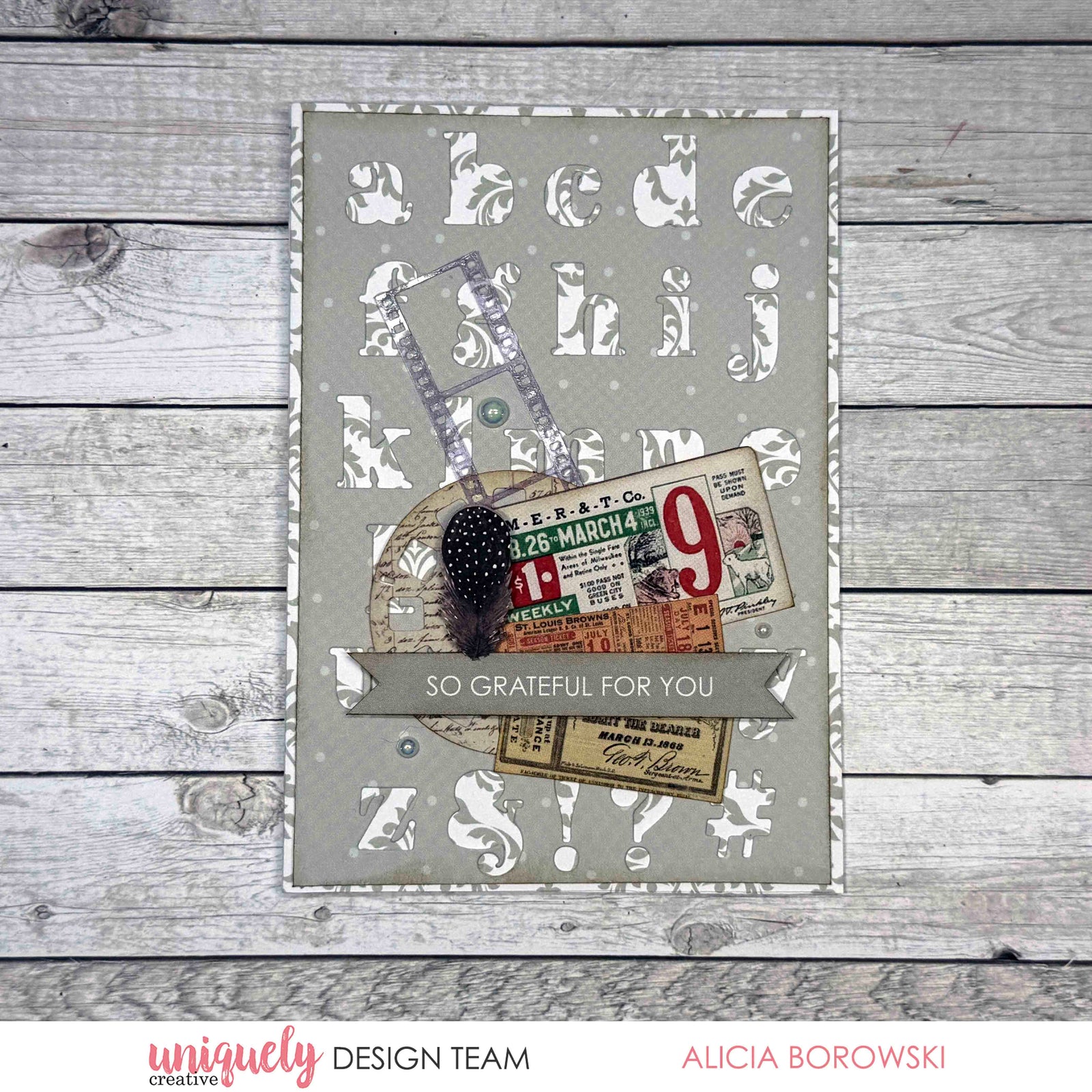 SO GRATEFUL FOR YOU CARD TUTORIAL + BONUS CARD - ALICIA BOROWSKI
