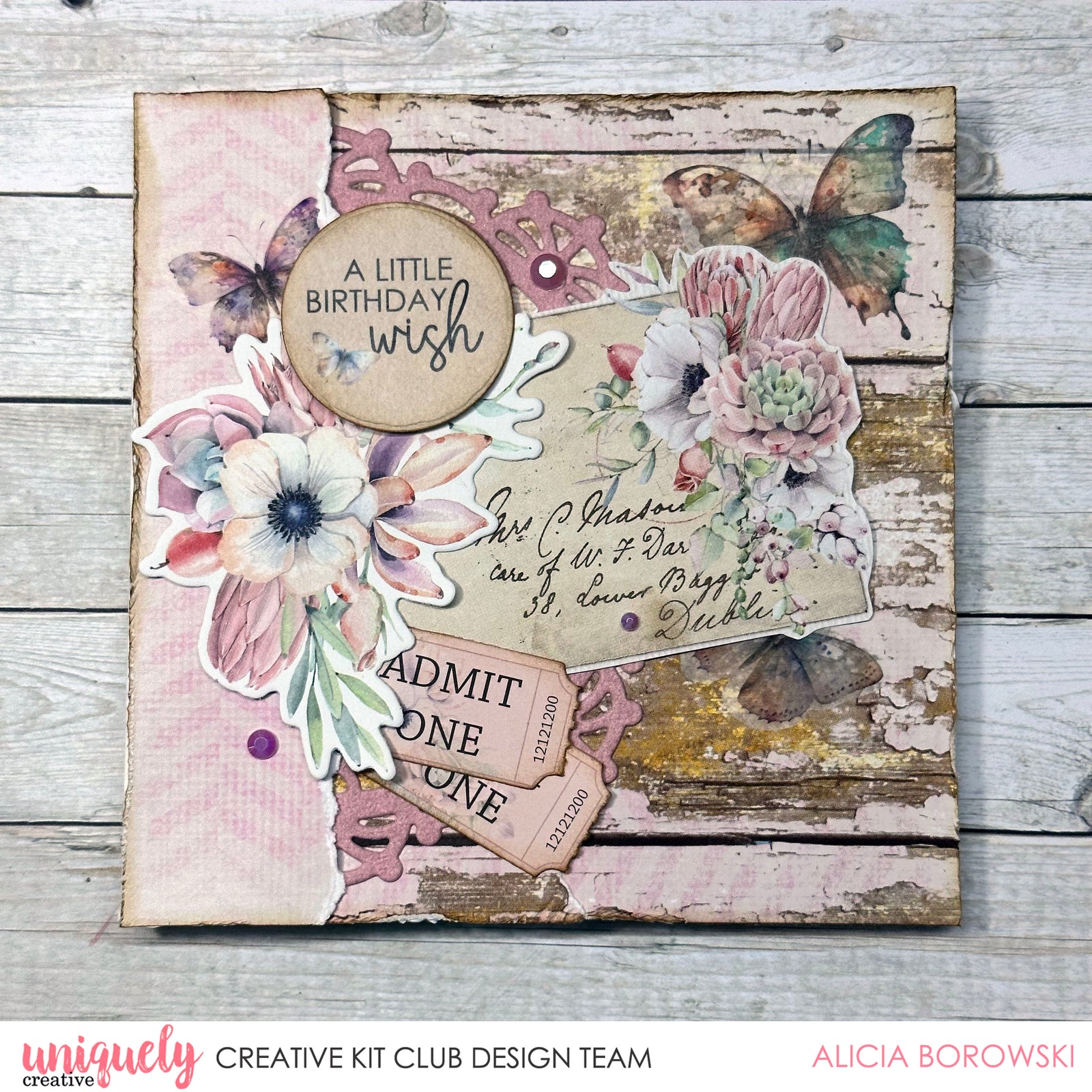 A Little Birthday Wish + Bonus Card - Alicia Borowski