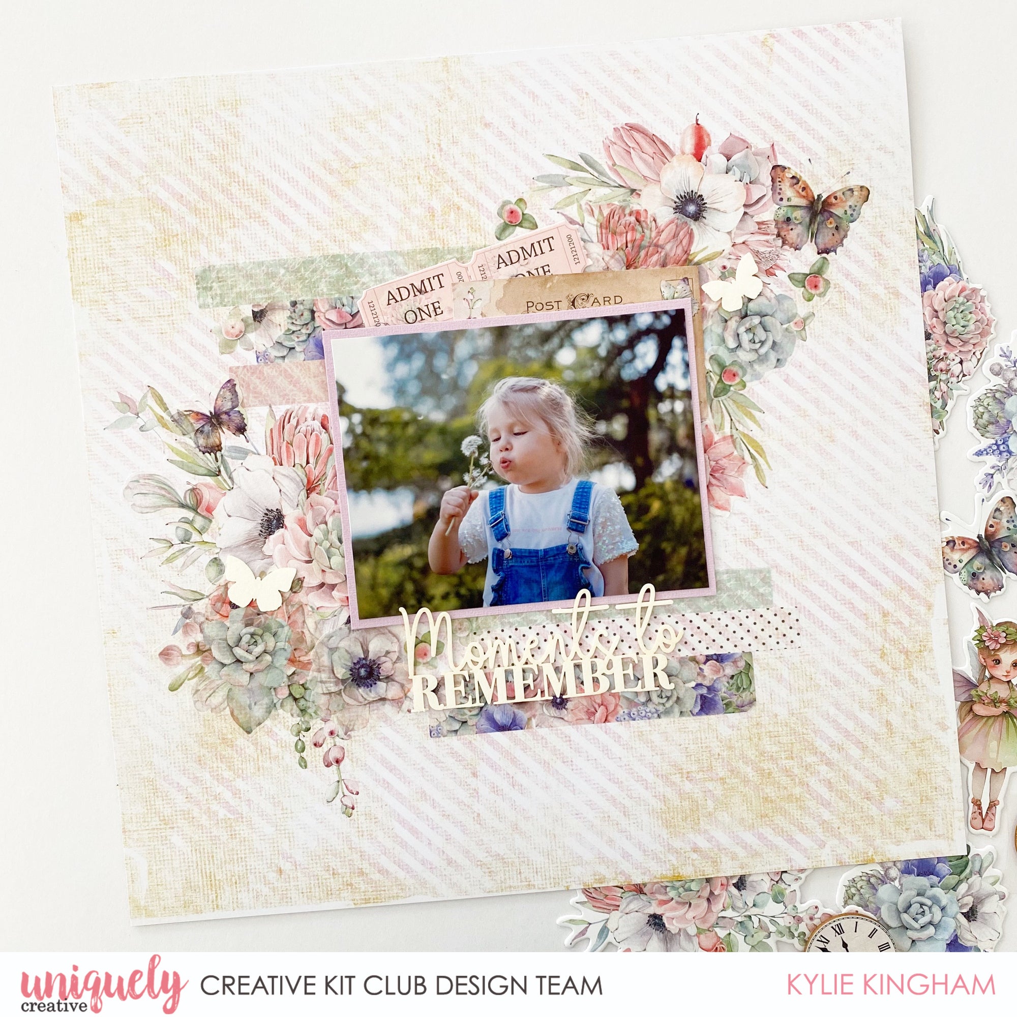 Moments to Remember Layout - Kylie Kingham