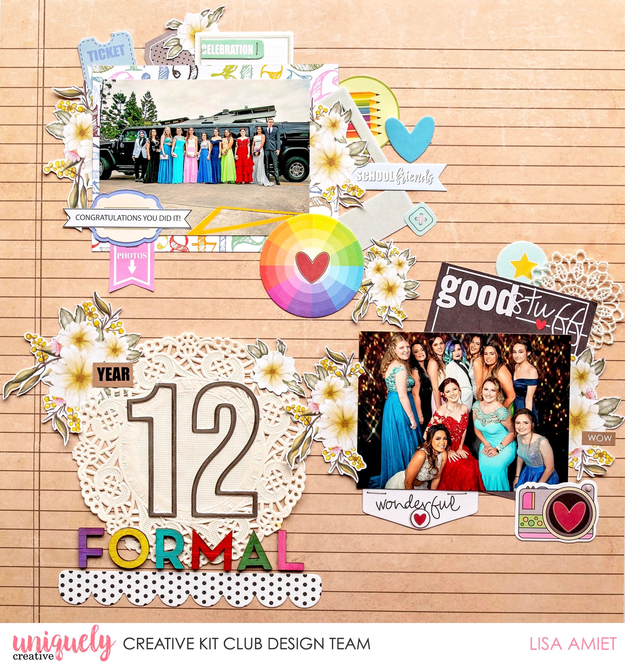 How to scrapbook a year 12 formal