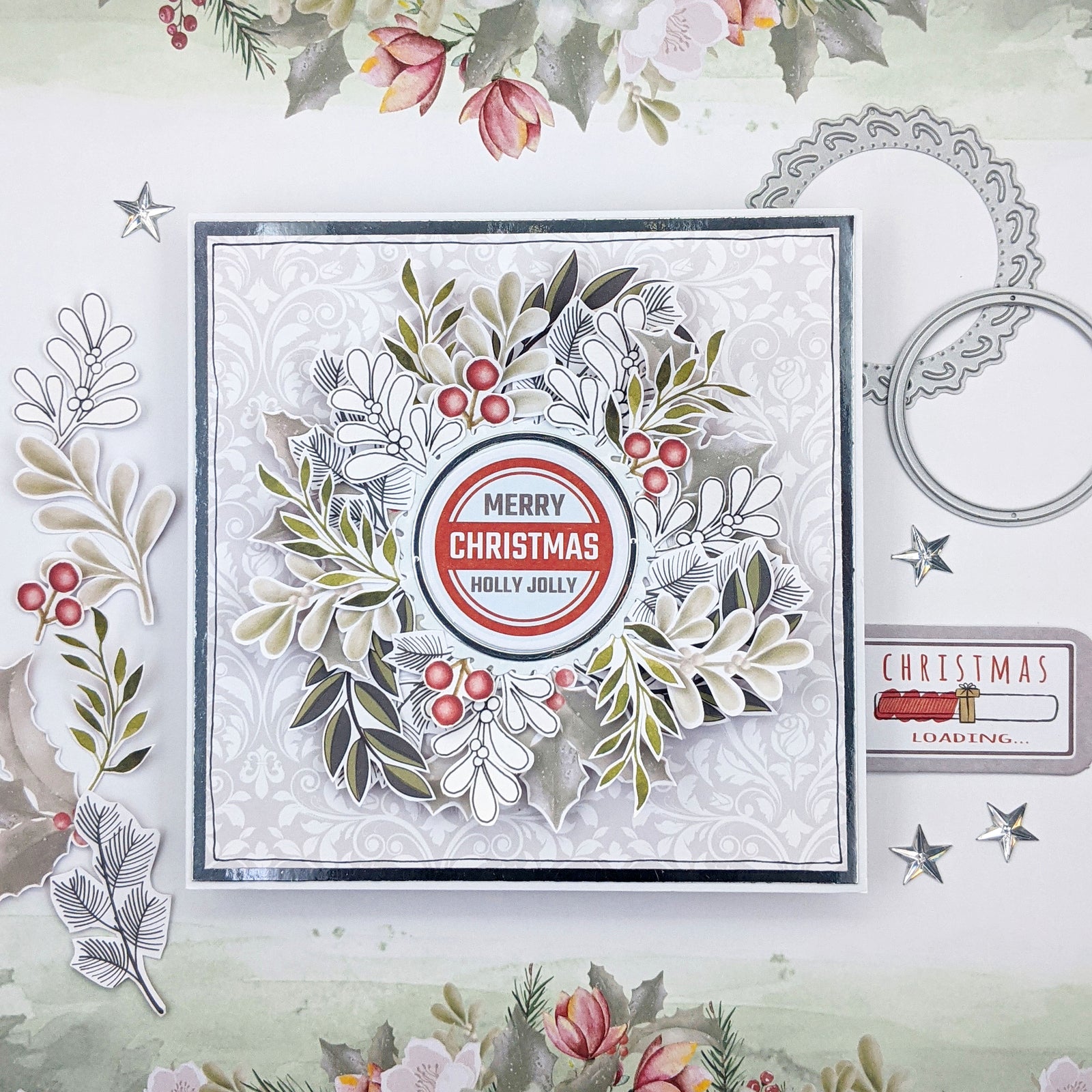 Holly Jolly Christmas Card - Maria Aloisi