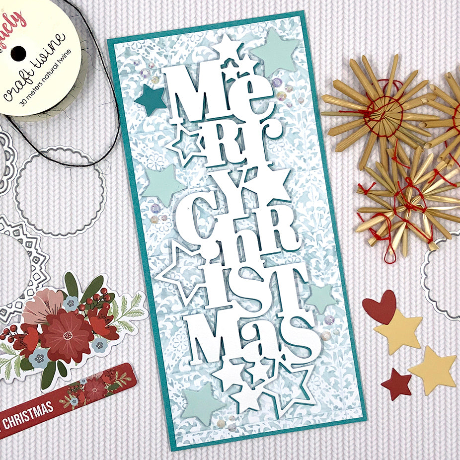 Slimline Merry Christmas - Yvette Fanciulli