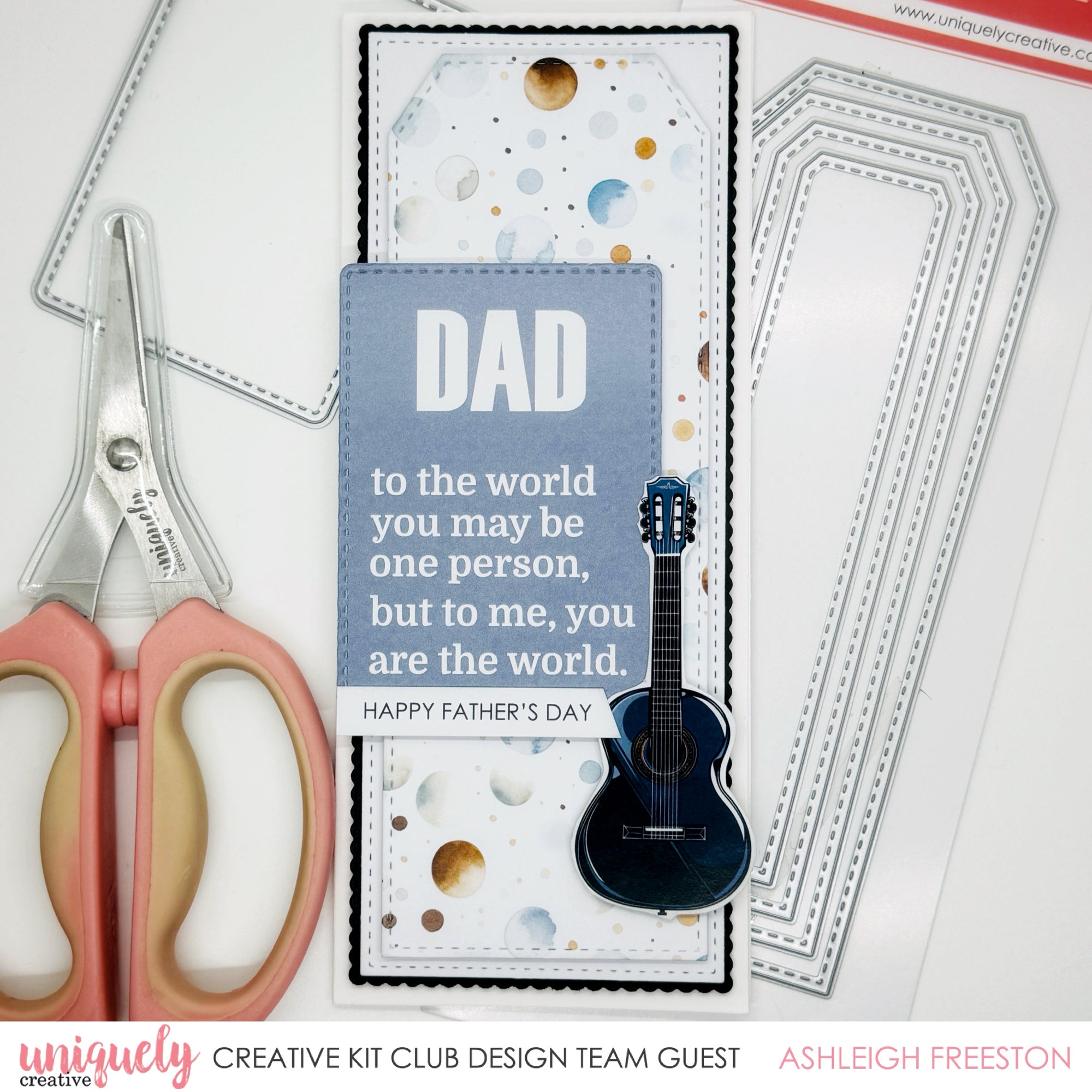 HAPPY FATHER'S DAY SLIMLINE CARD - ASHLEIGH FREESTON