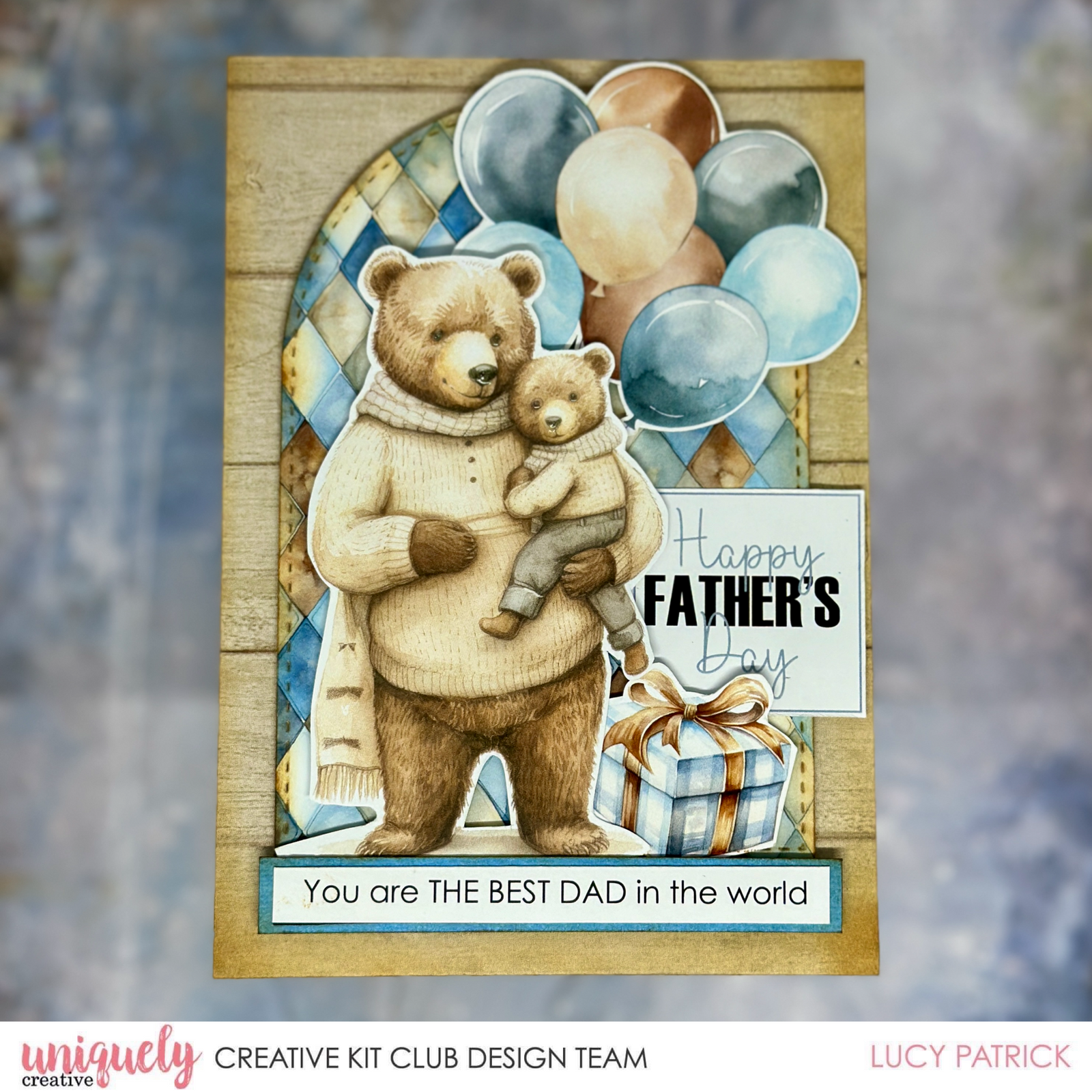 BEST DAD IN THE WORLD FATHER'S DAY CARD - LUCY PATRICK