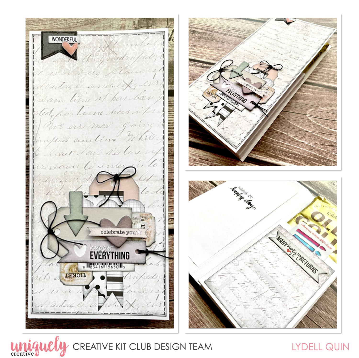 Chocolate Block Gift Card Tutorial - Lydell Quin